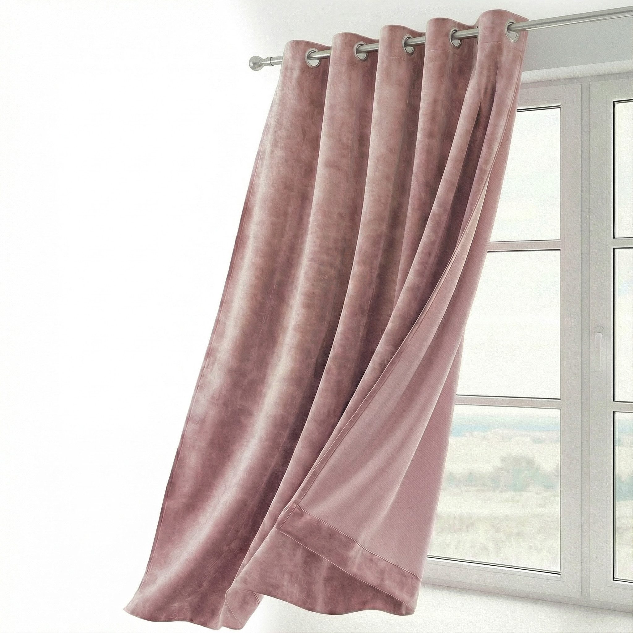 Beautex Verdunkelungsvorhang Samt Vorhang Ösen Gardine Velvet blickdicht abdunkelnd (1 St), Ösen, abdunkelnd