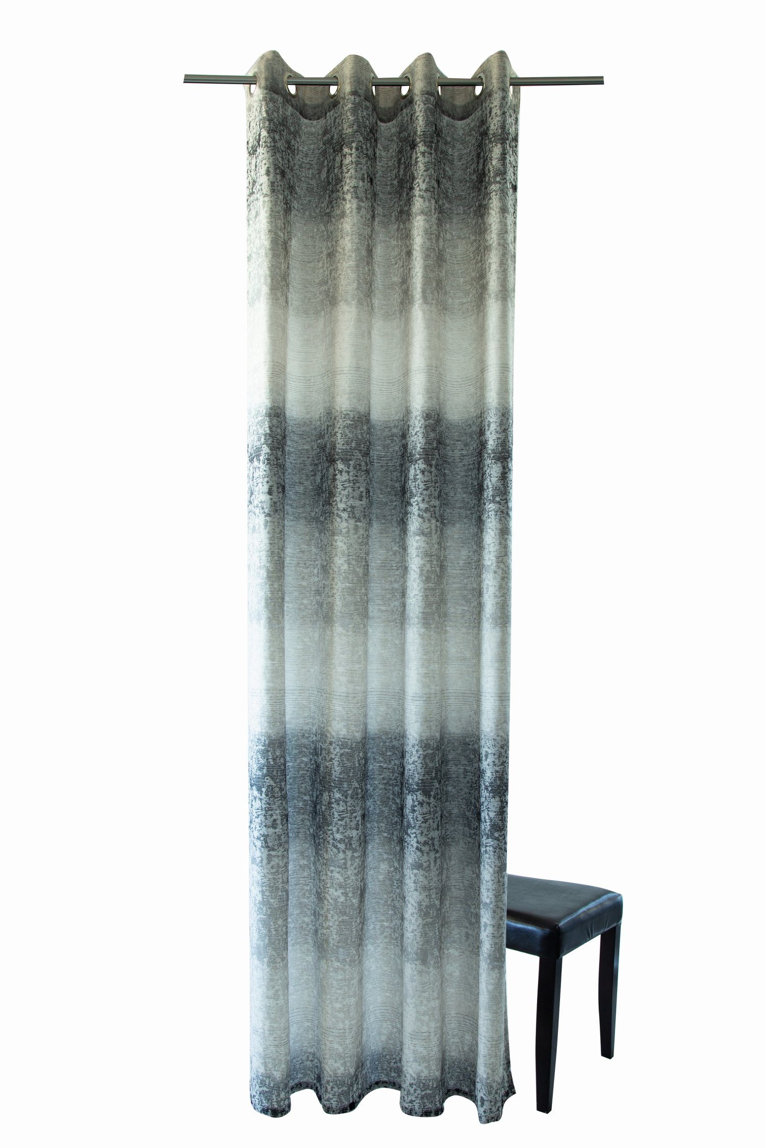 Vorhang, HOMING, Ösenschal 140x245cm Farbe: anthrazit Freya