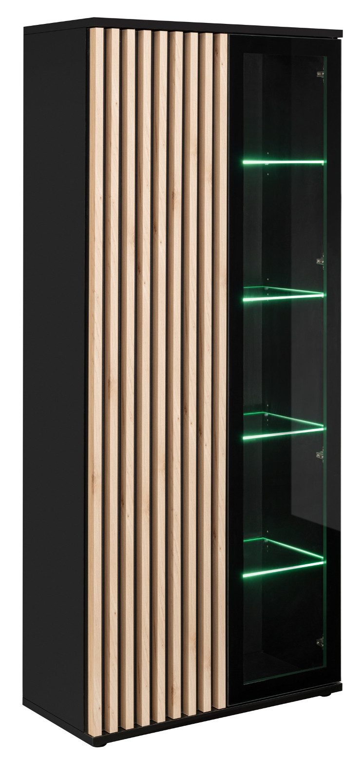 Furn.Design Stauraumvitrine Morgan (Vitrinenschrank in weiß günstig online kaufen