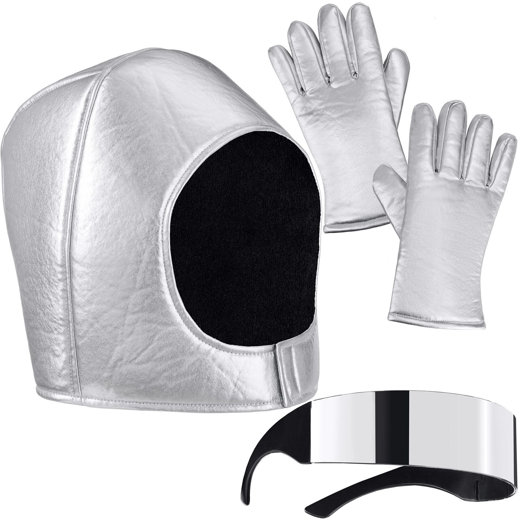 dressforfun Kostüm Unisexkostüm, Silberner Helm und Handschuhe sowie verspi günstig online kaufen