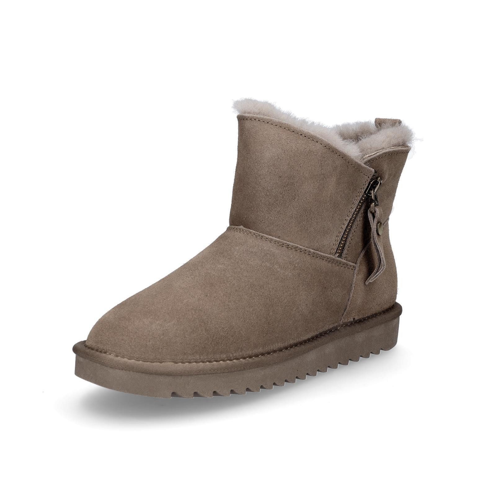 Ara Ara Damen Leder Boot taupe Ankleboots günstig online kaufen