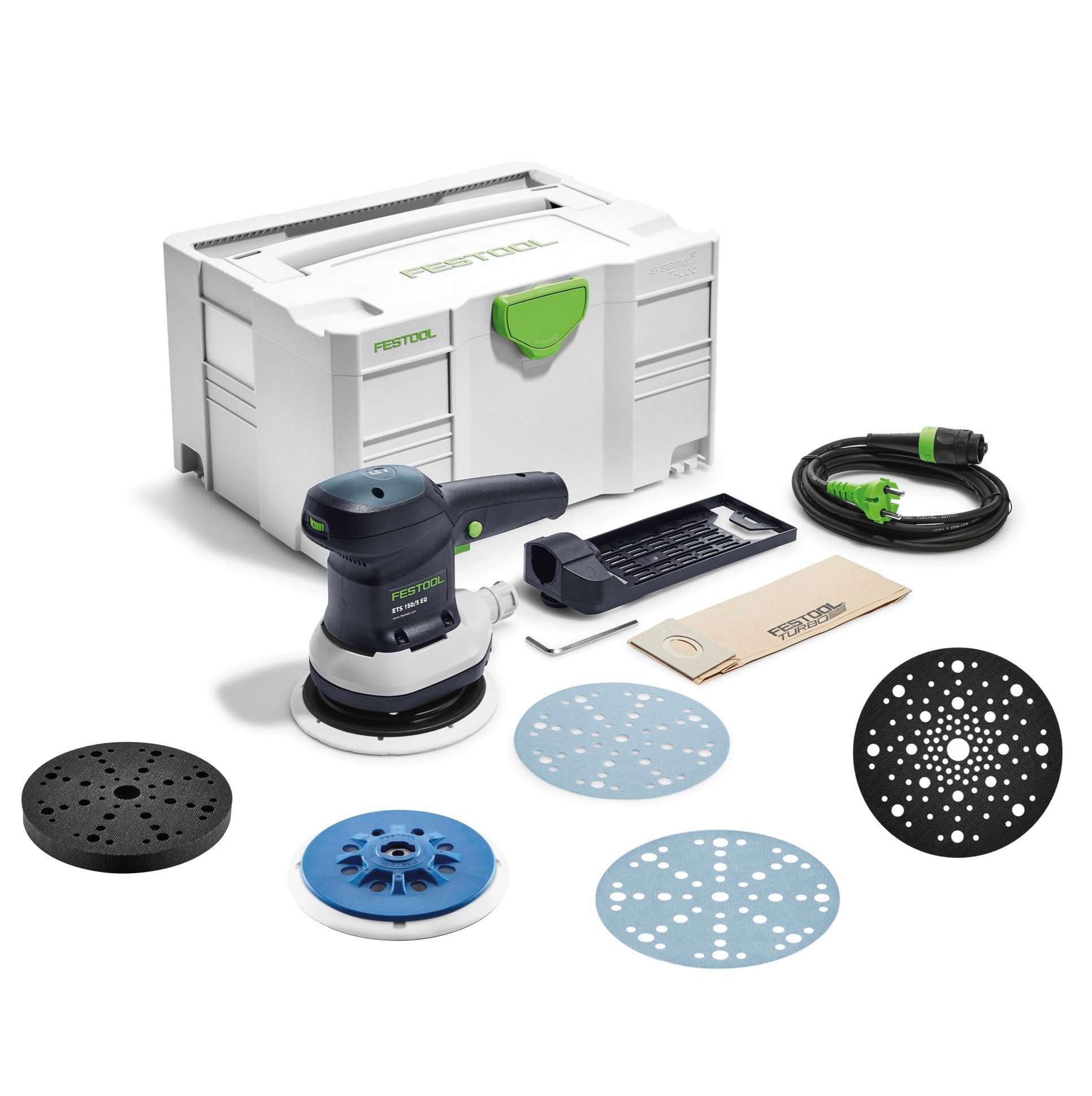FESTOOL Exzenterschleifer ETS 150/5 EQ-Plus Exzenterschleifer 310 W 150 mm + 150x