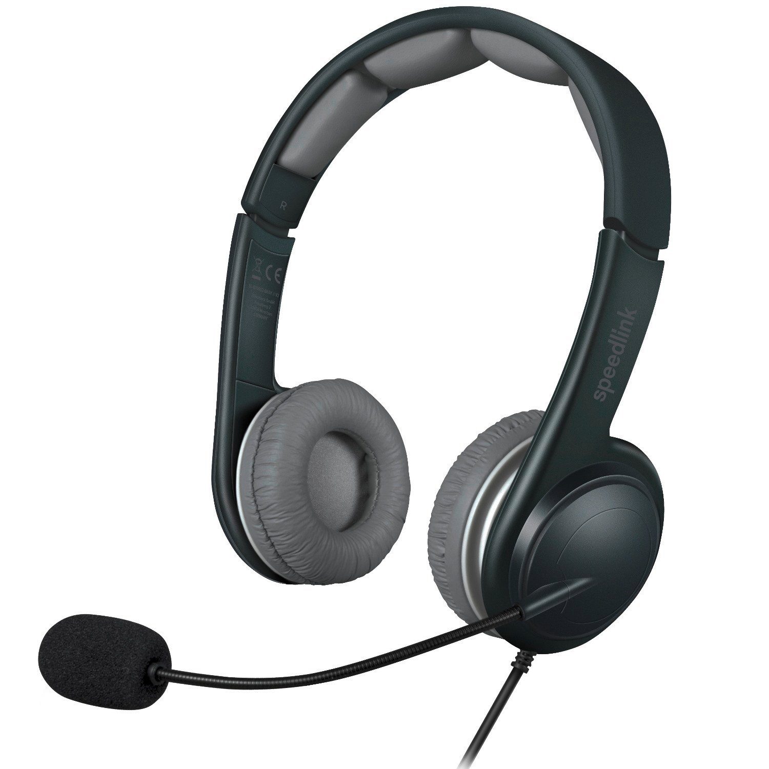 Speedlink SONID USB-Headset Kopfhörer mit Mikrofon Headset (Integrierte Soundkarte, Kabelfernbedienung mit Lautstärkeregeler, Mikrofon-Stummschaltung, Stereo, Integrierte USB Soundkarte, mit Kabelfernbedienung Lautstärkeregler)