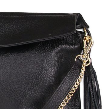 Toscanto Beuteltasche Toscanto Damen Schultertasche (Schultertasche), Damen Schultertasche, Beuteltasche Leder, schwarz, Größe ca. 35cm