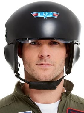 Smiffys Kostüm Top Gun Pilotenhelm Deluxe, Super aufwendiger Helm aus dem Kultfilm mit Tom Cruise!