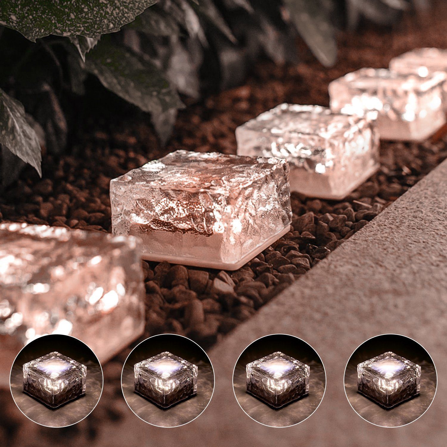 WILGOON LED Solarleuchte LED Solar Bodenleuchten günstig online kaufen