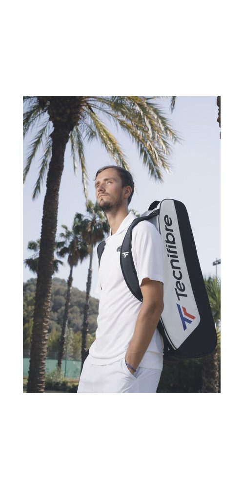Tecnifibre Sporttasche Tennis-Racketbag Tour Endurance (Schlägertasche, 2 Hauptfächer) weiss