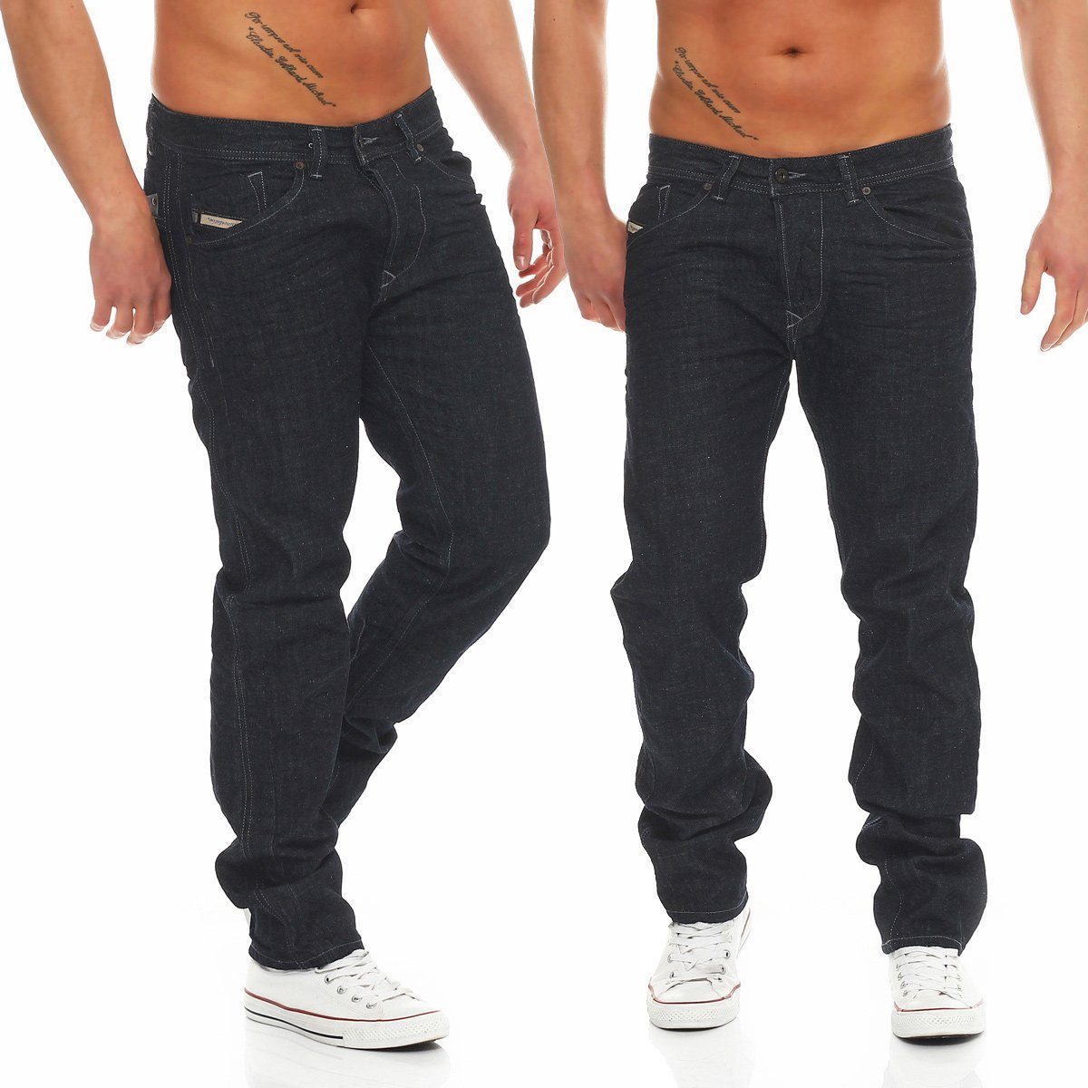 Regular-fit-Jeans Diesel Herren Denim Jeans Darron 0R07R Deep Dark Wash