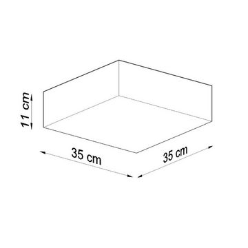 SOLLUX lighting Deckenleuchte HORUS, ohne Leuchtmittel, leuchtet nieder