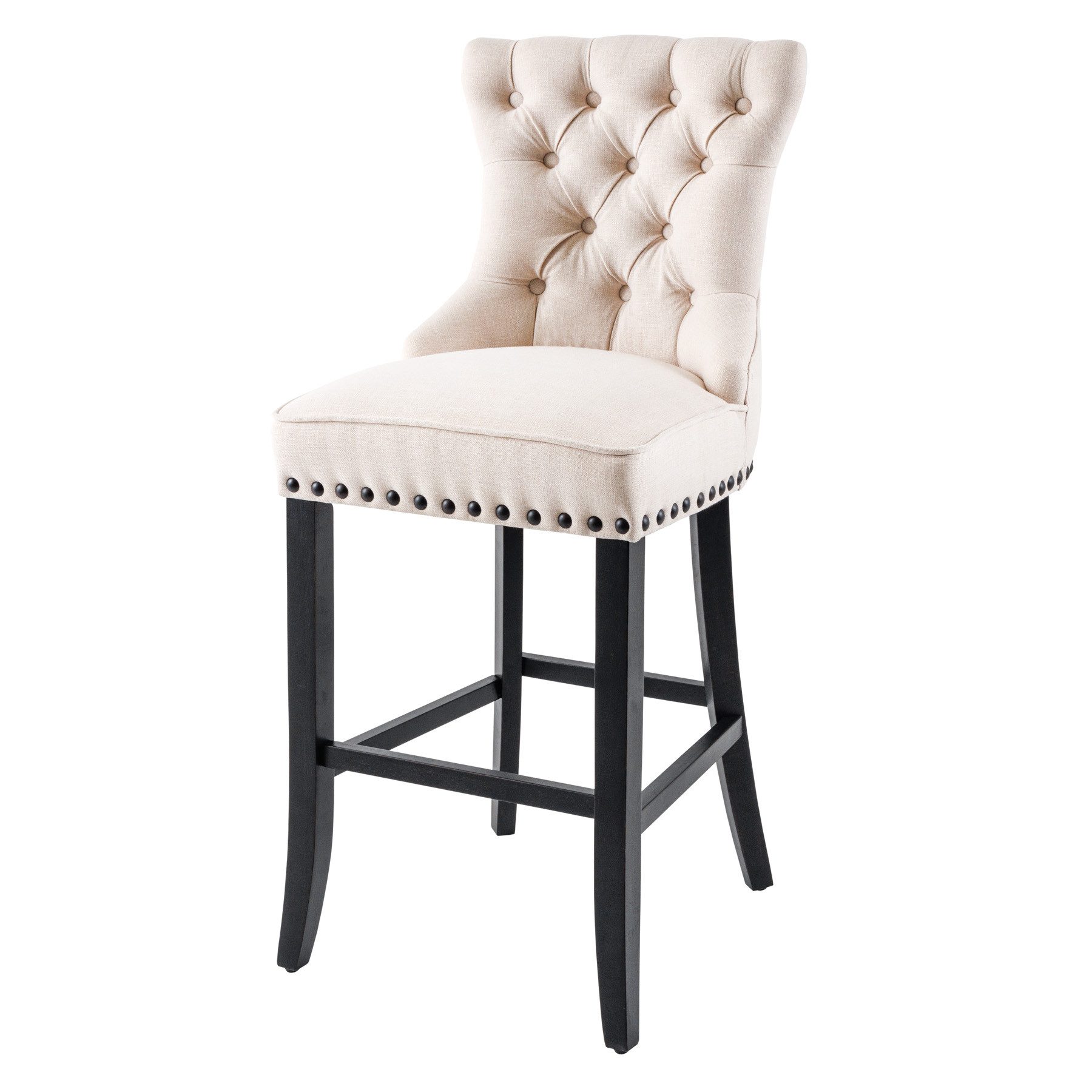 riess-ambiente Barhocker CASTLE beige / schwarz (Einzelartikel, 1 St), Essz günstig online kaufen