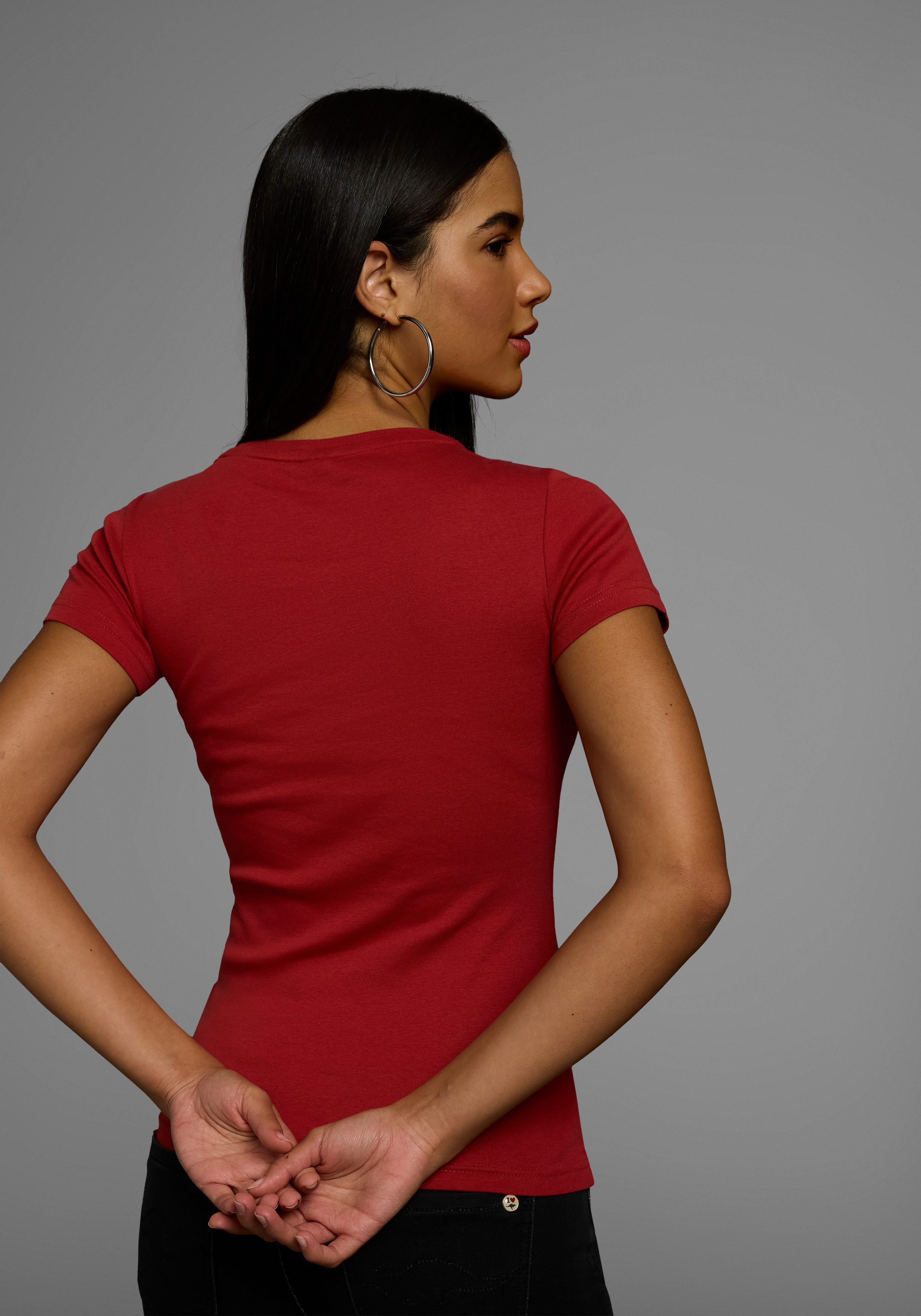 KangaROOS T-Shirt im Basic-Look mit Print günstig online kaufen