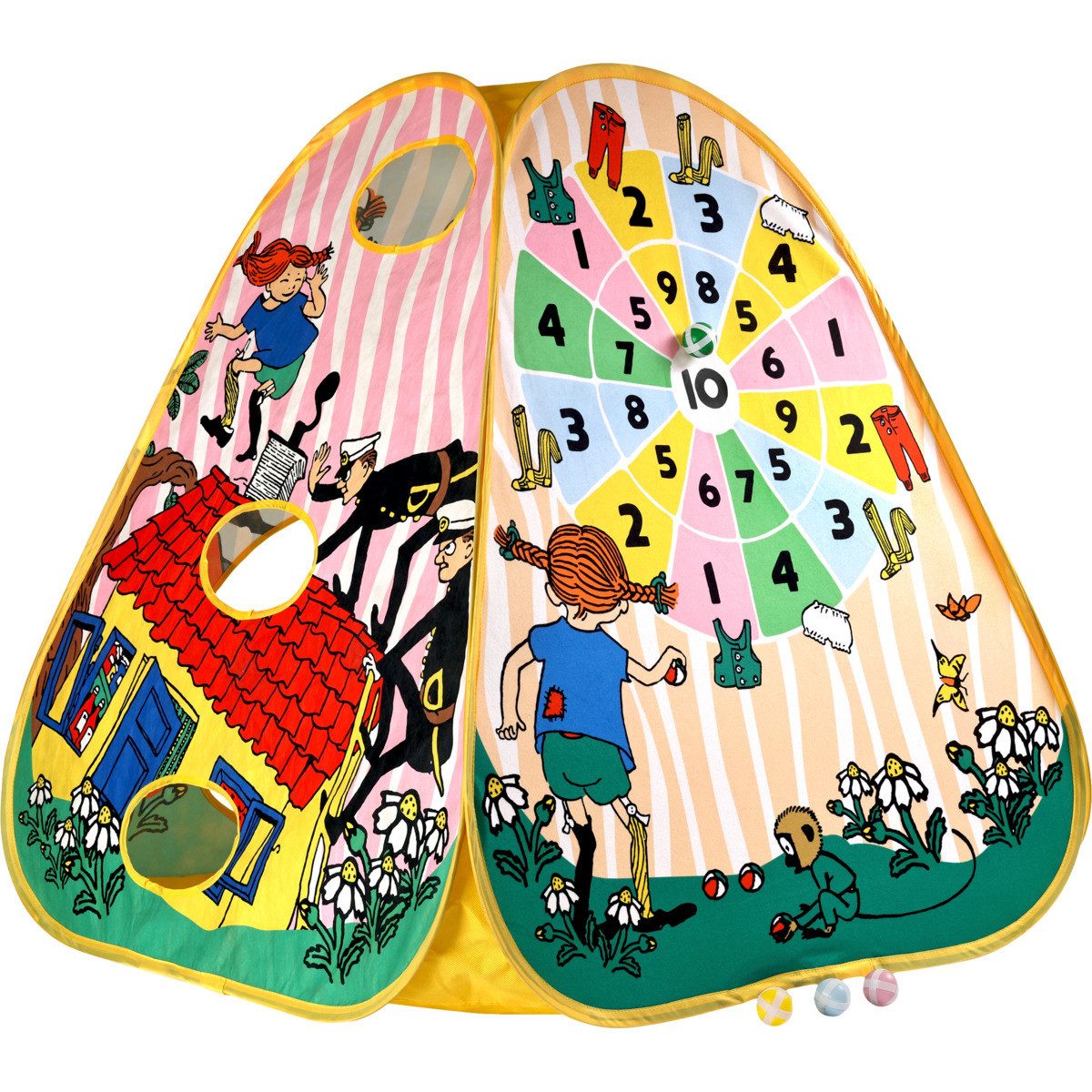 Pippi Langstrumpf Spielzelt Pippi Langstrumpf Unisex Kinder (13-tlg)