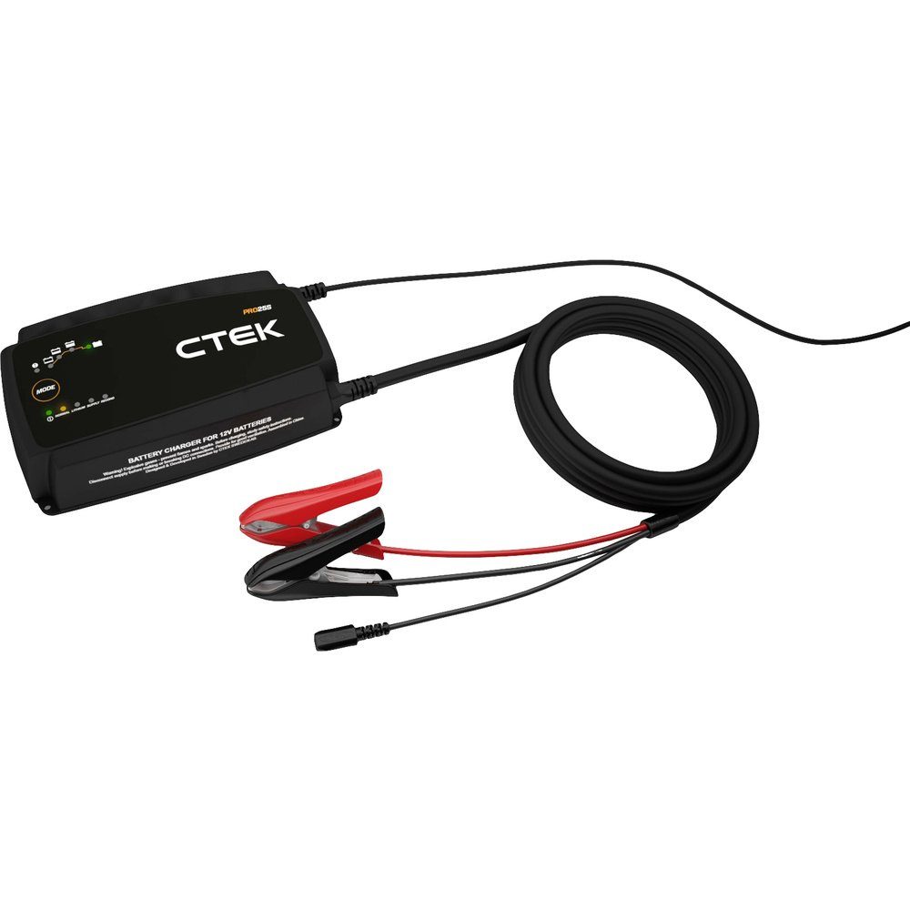 CTEK PRO25SE Batterie-Ladegerät (inkl. 6 m Kabel, Wandhängevorrichtung und  Halterung)