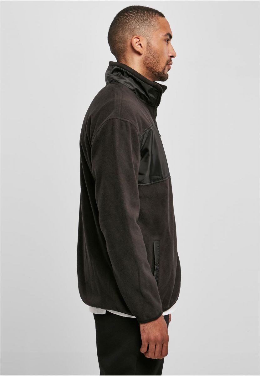 URBAN CLASSICS Outdoorjacke Patched Micro Fleece Jacket Herren Jacke