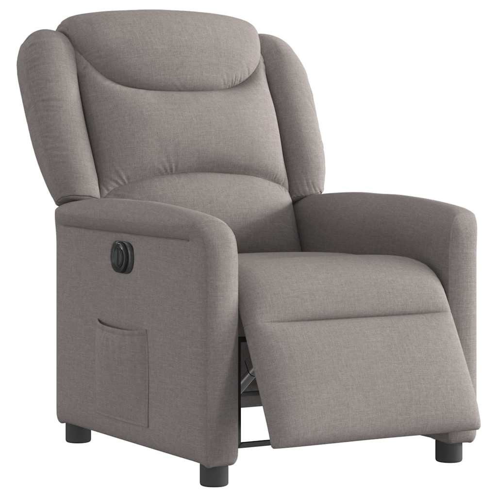 vidaXL Sessel Relaxsessel Elektrisch Taupe Stoff günstig online kaufen