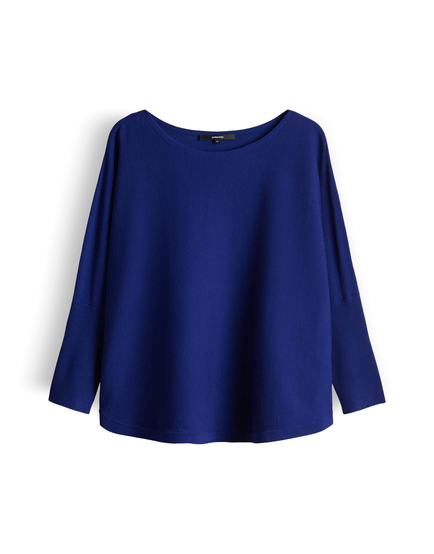 someday Strickpullover TIRAJA Oversized im Cape Stil oversized Passform, ovaler Schnitt, weich fließender Fall