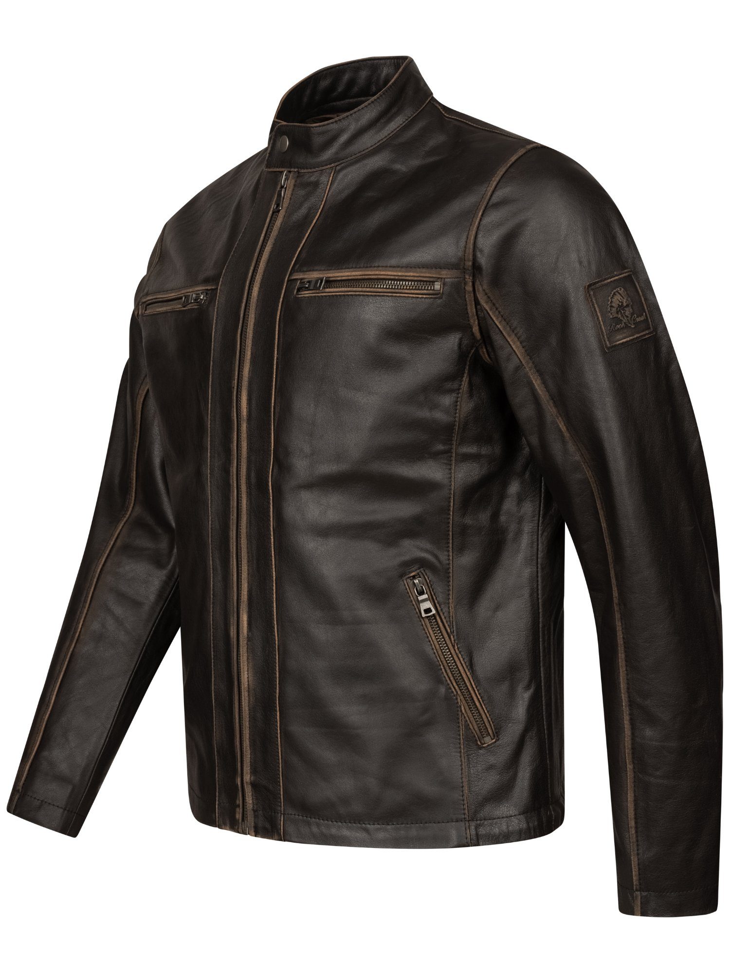 H-351 Jacke Lederjacke Herren Leder Creek Rock