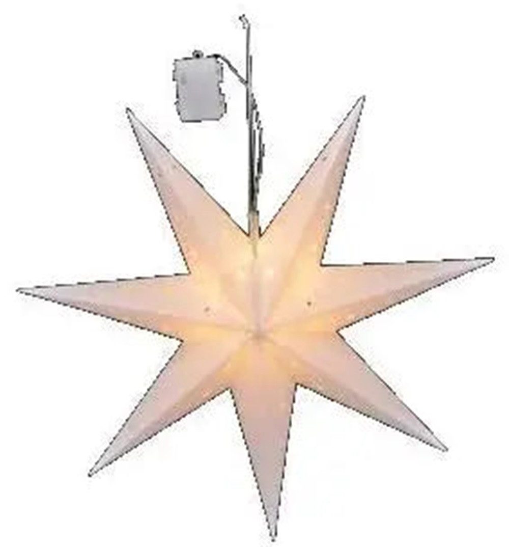 Meinposten LED-Lichterkette Stern Weihnachtsstern LED Ø 60 cmTimer Beleucht günstig online kaufen