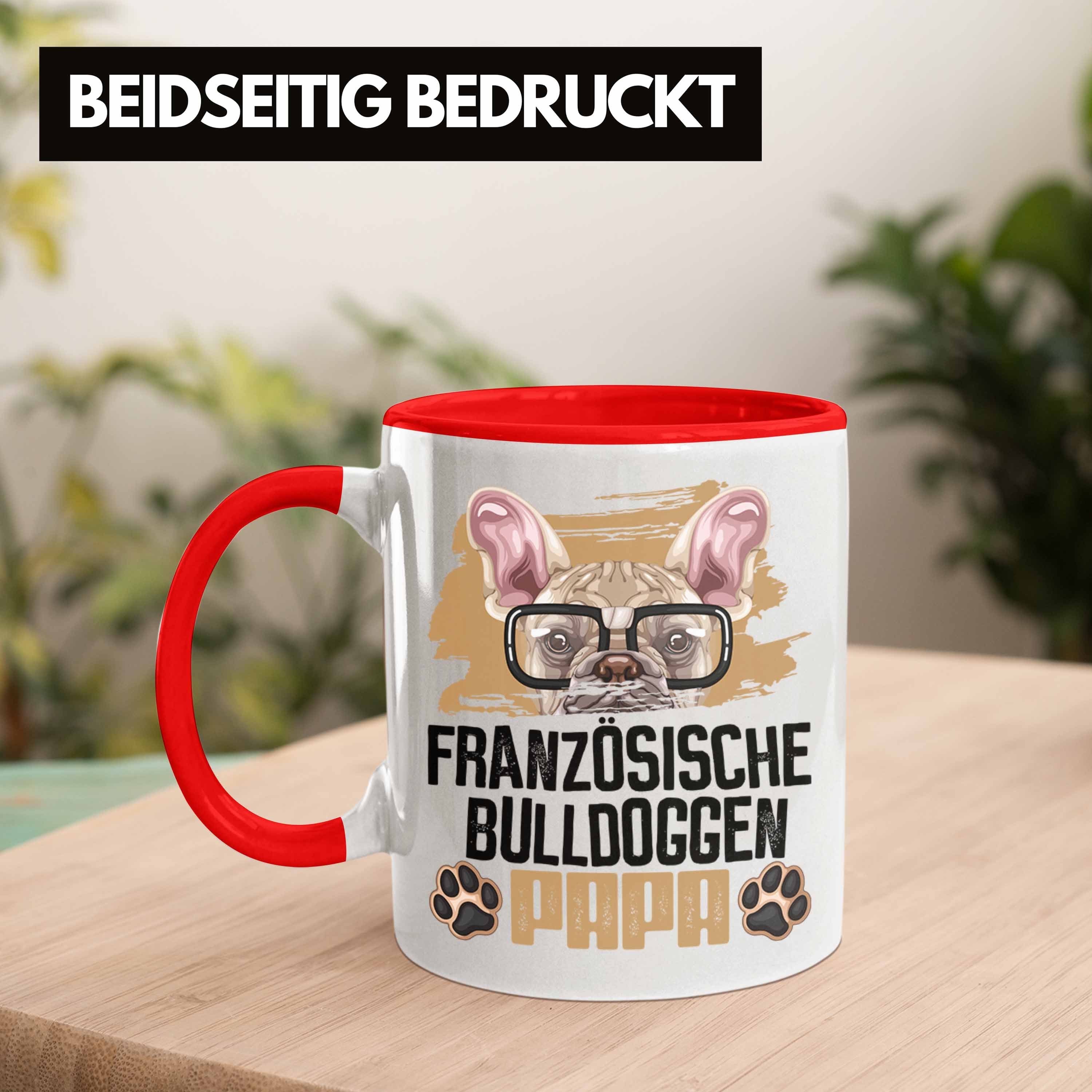 Trendation Tasse Besitzer Rot Lustiger Bulldogge Ge Spruch Tasse Papa Geschenk Französische