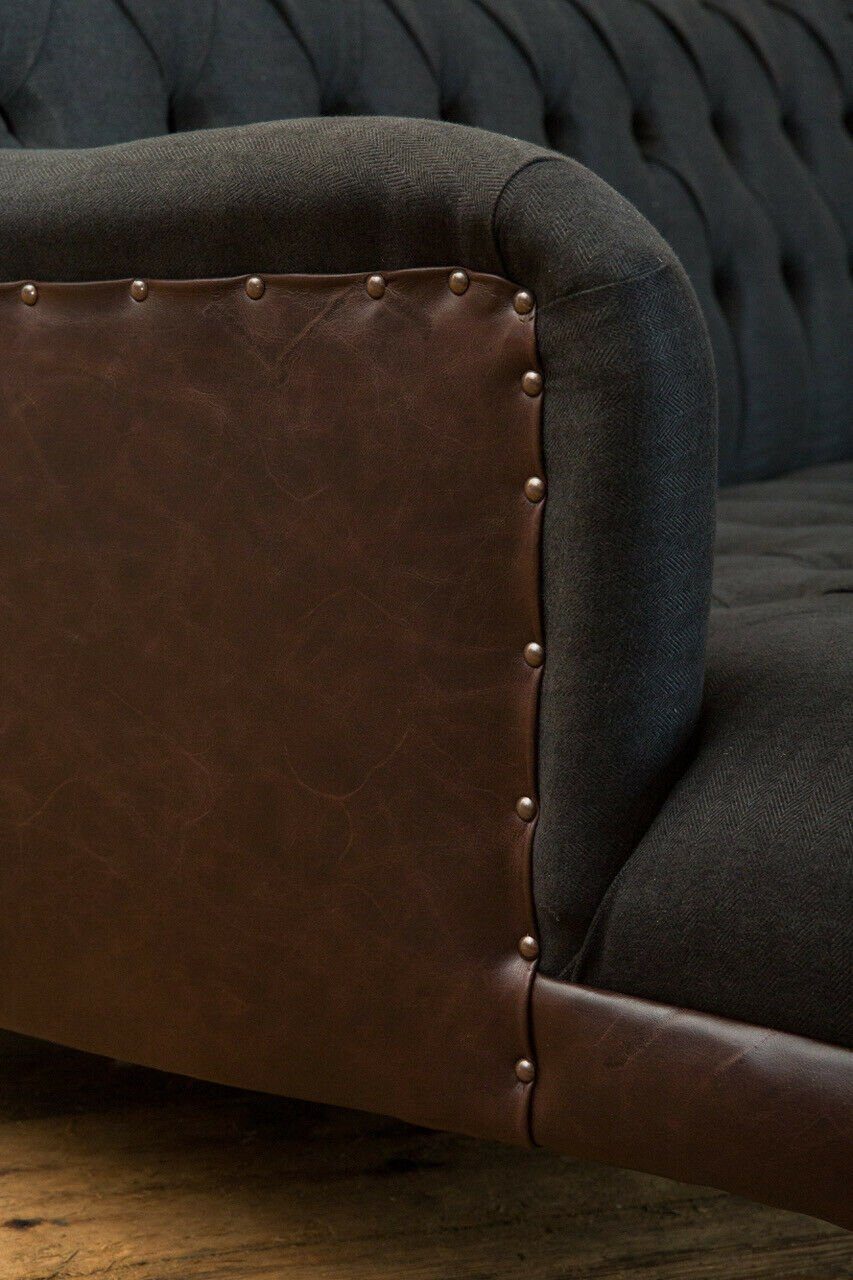 mit Chesterfield-Sofa Die JVmoebel Original Rückenlehne Neu, Chesterfield Couchen Sofas Couch Knöpfen. JVMoebel Sofa Textil
