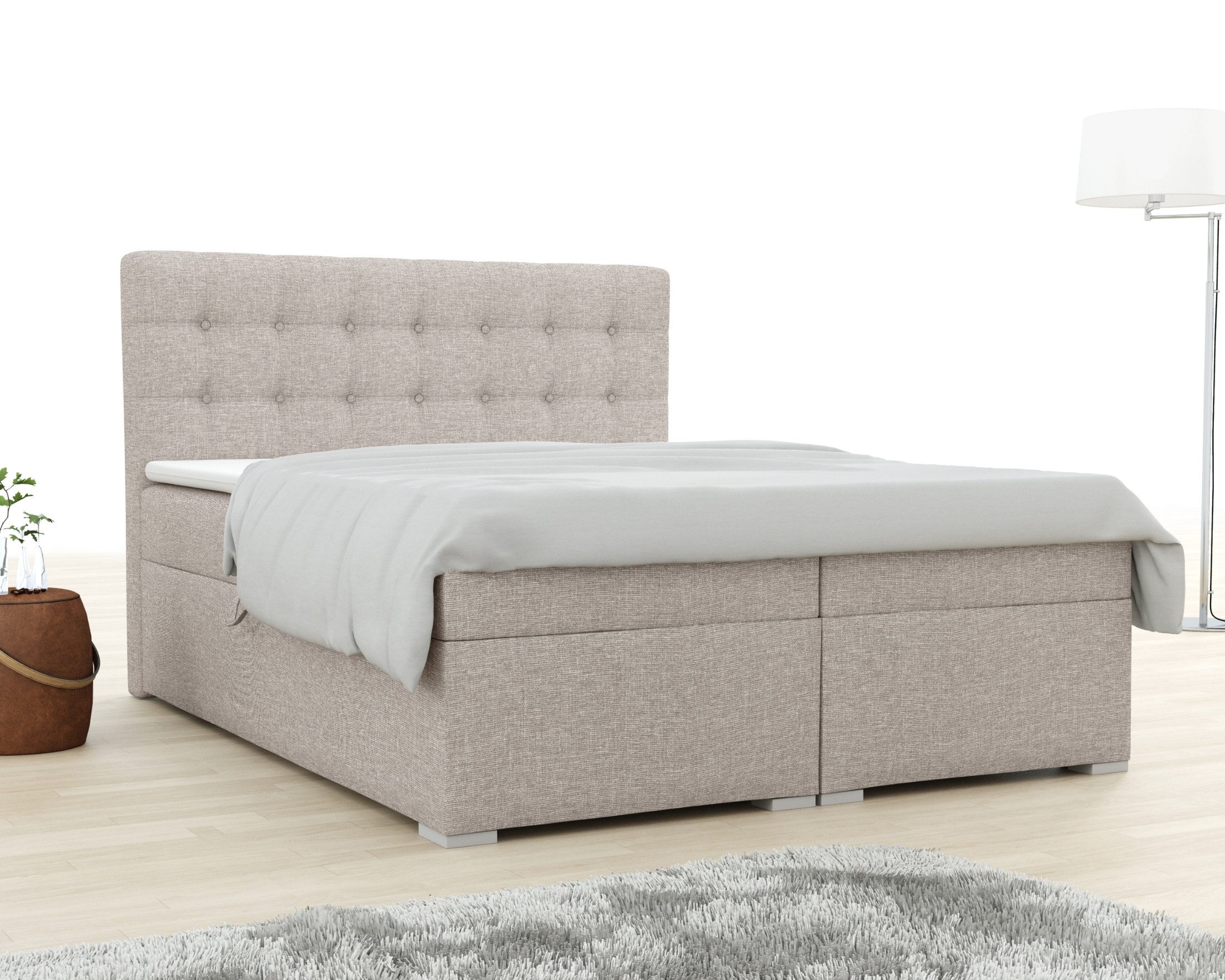 Deine Möbel 24 Boxspringbett CLAUDIA Boxbett günstig online kaufen