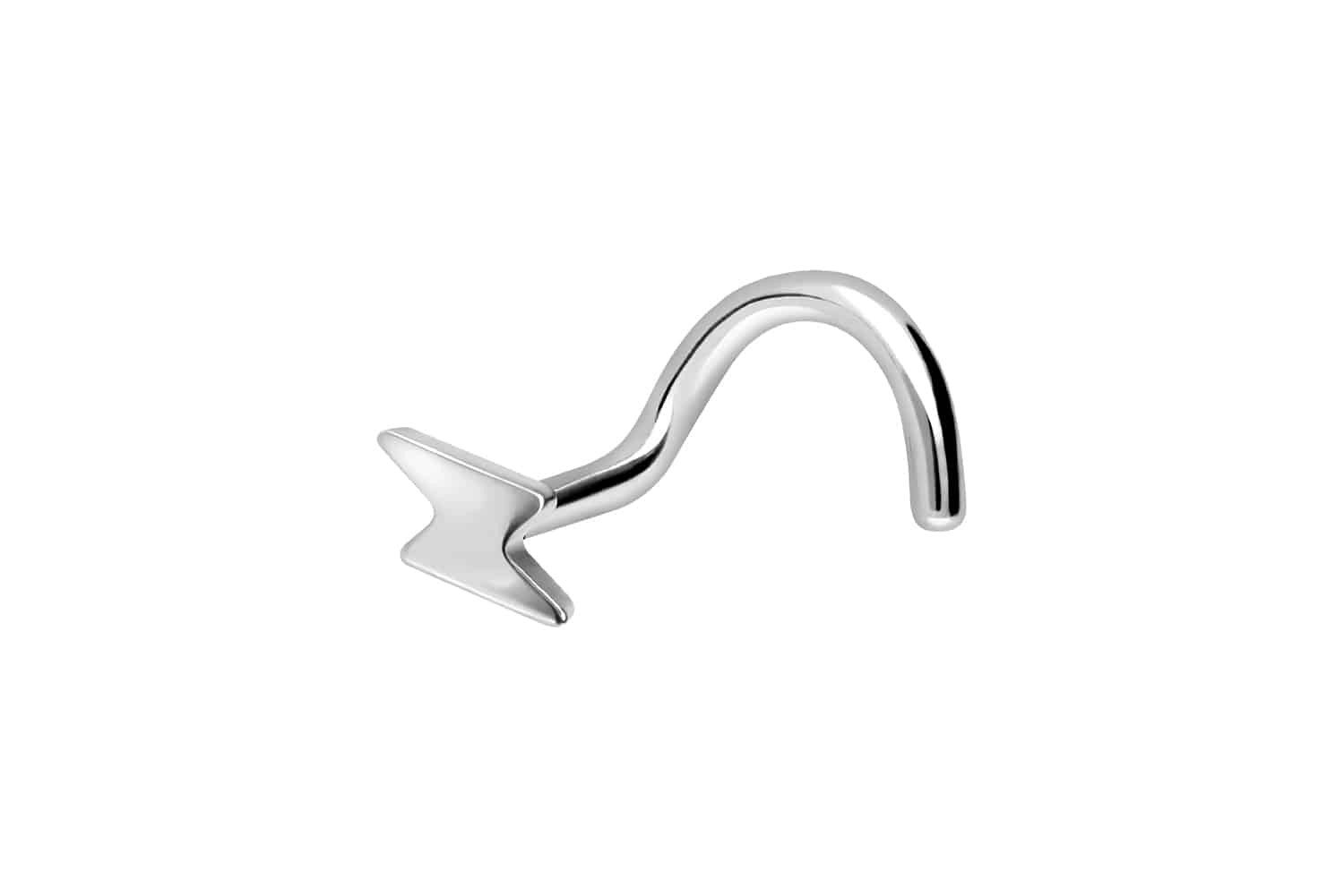 Nasenpiercing Titan Nasenstecker Spirale BLITZ