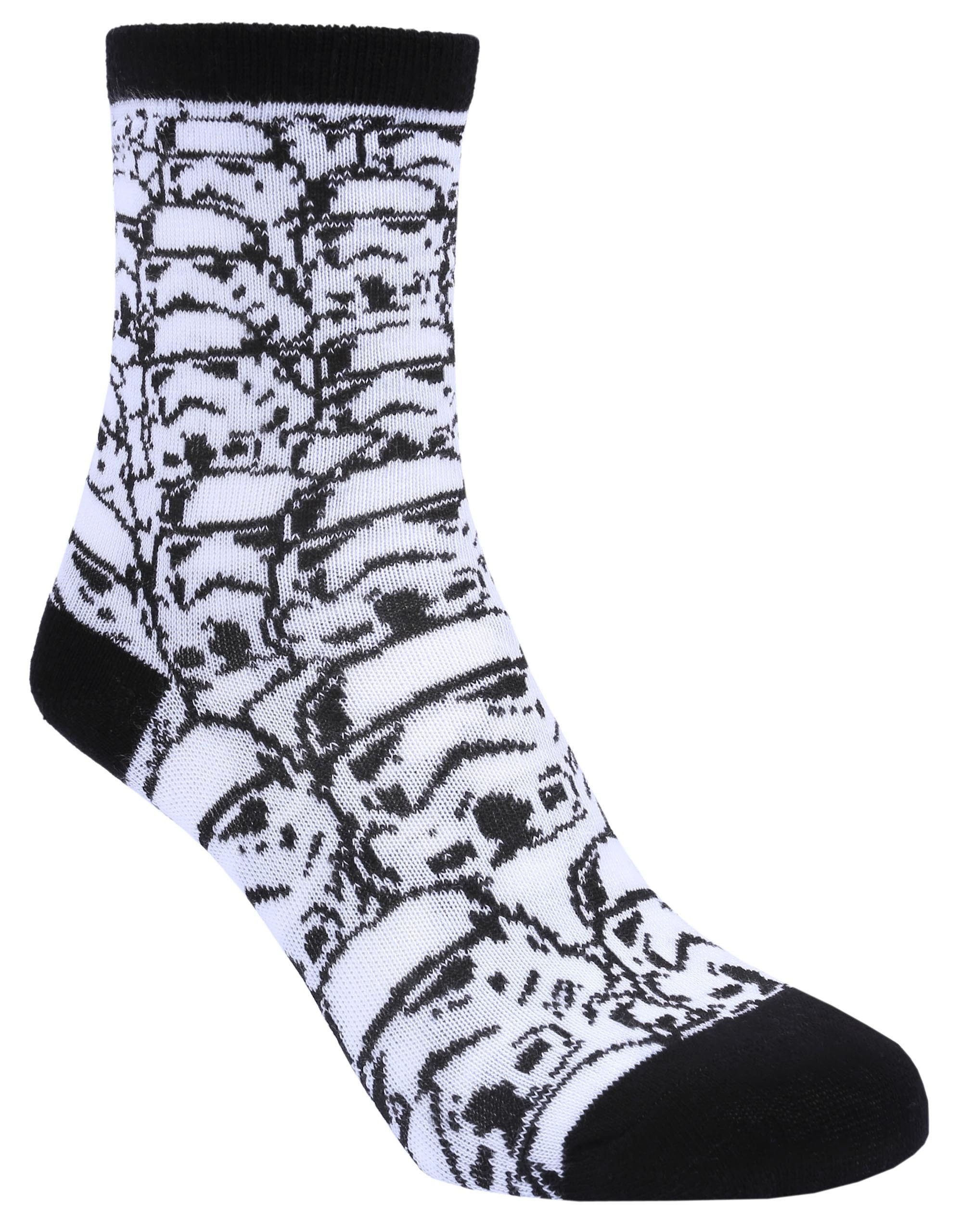 Sarcia.eu Haussocken Schwarz-weiße STAR WARS DISNEY - Socken 2-3 Jahr