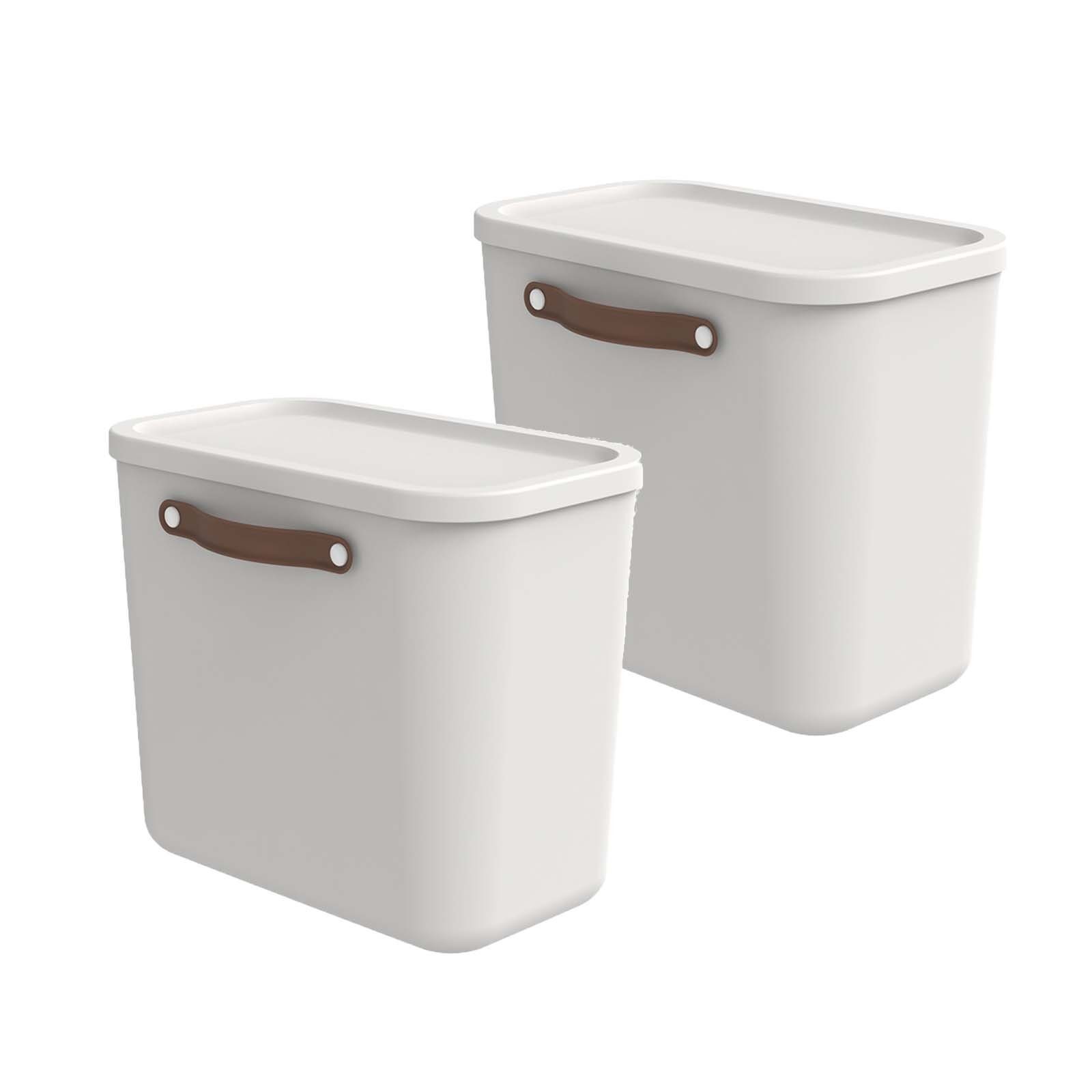ROTHO Aufbewahrungsbox 2er-Set Kiste mit Deckel Maloja 25l
