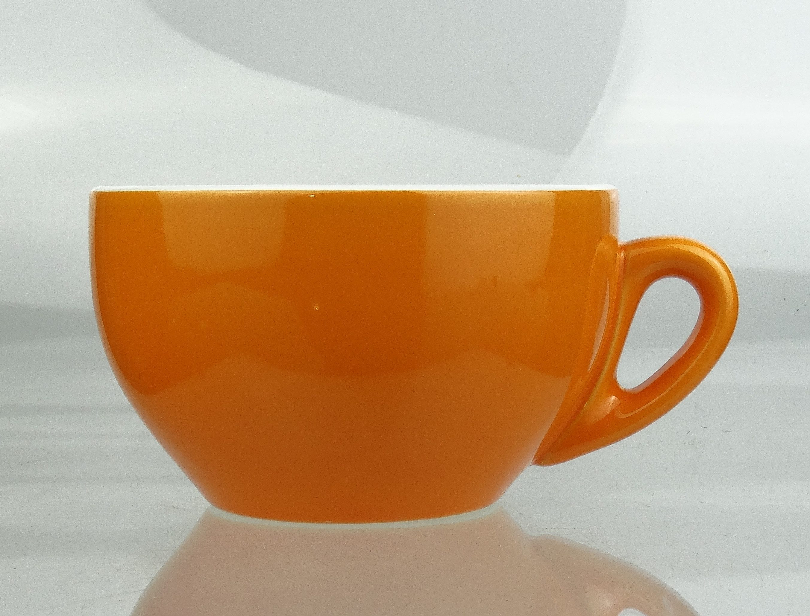 Nuova Point Cappuccinotasse dickwandig, orange, max 200 ml, 2-tlg., Porzellan