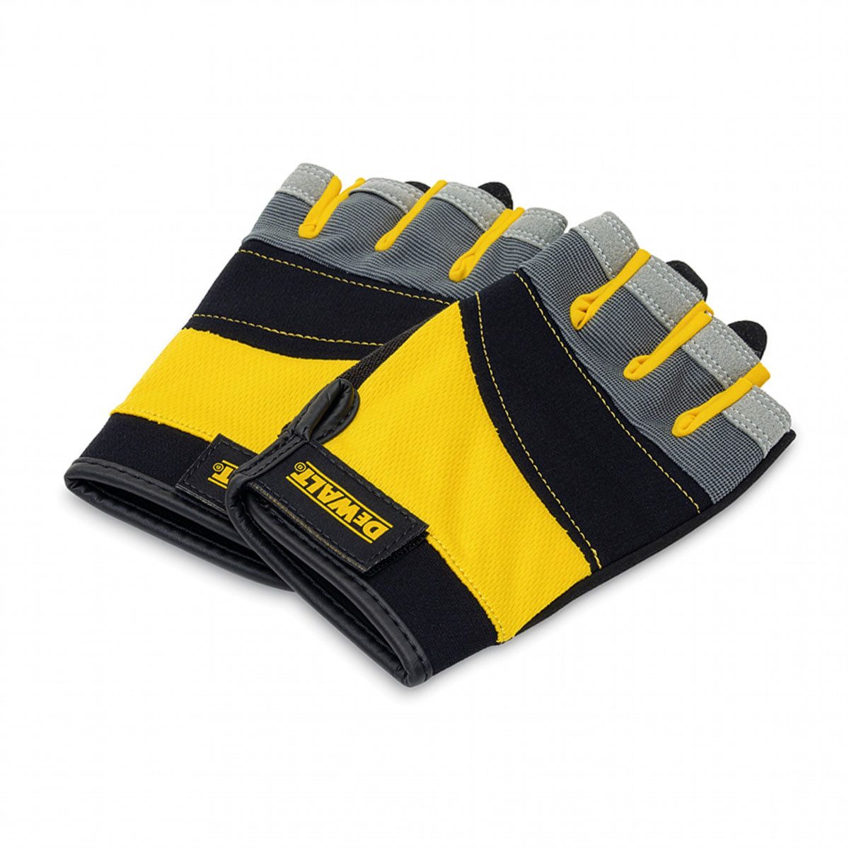 DeWalt Arbeitshandschuhe DeWalt Fingerfreie Arbeitshandschuhe GRIP Handschuhe Fingerlos Fingerfrei, Größe L