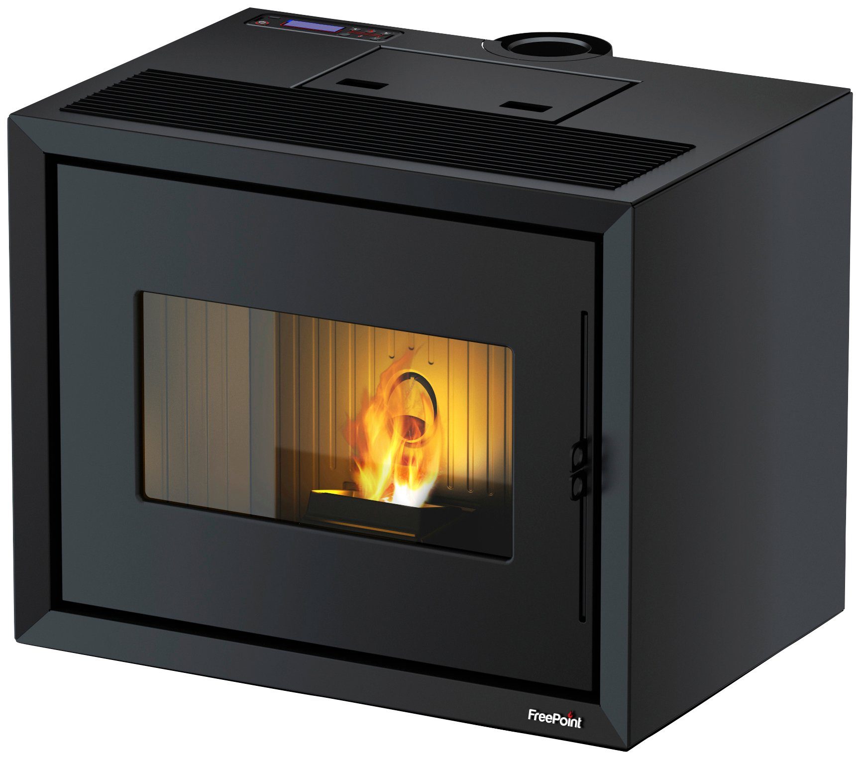 Freepoint Pelletofen MODO, 9,36 kW, Zeitbrand, Stahl, integriertes WiFi Modul