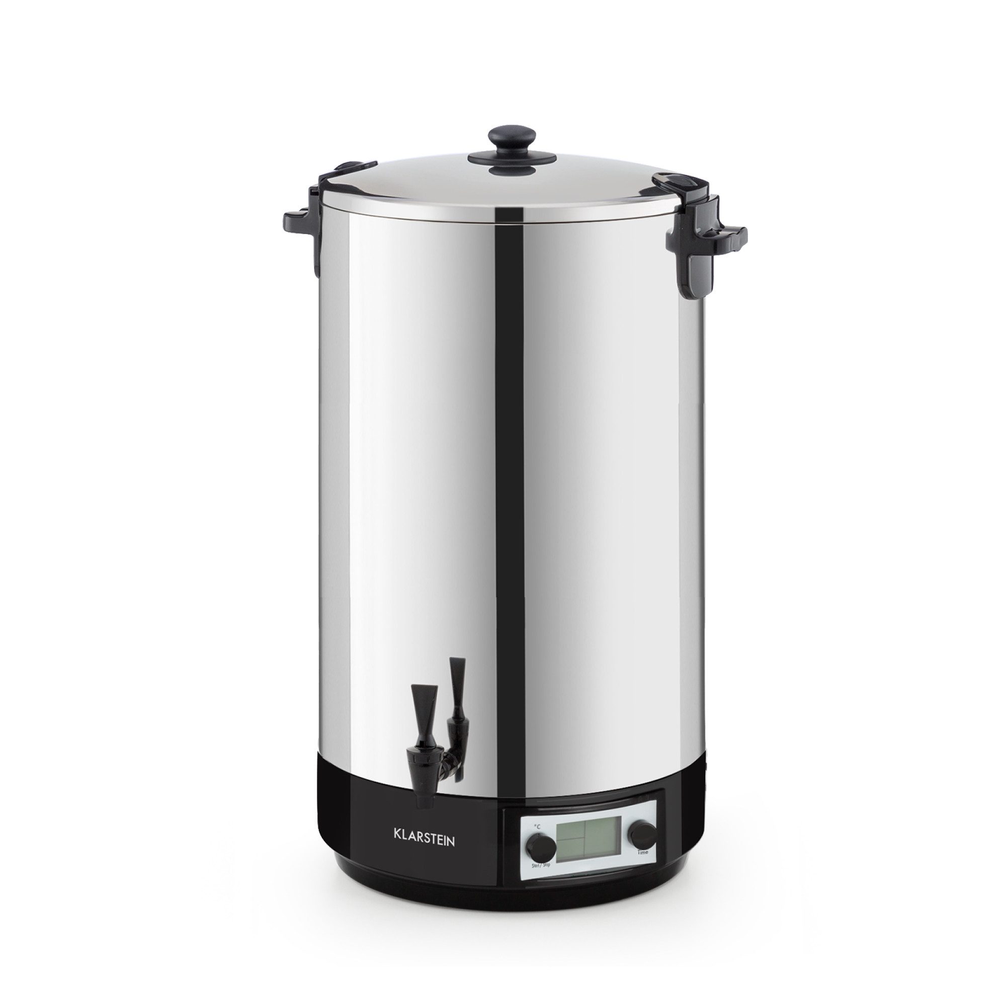 Klarstein Einkochautomat KonfiStar 60 Digital Einkocher 2500W 60L 30-100°C 180 Minuten Getränke, 2500 W, Einkochautomat Glühweinautomat mit Touch Cool-Touch & Edelstahl