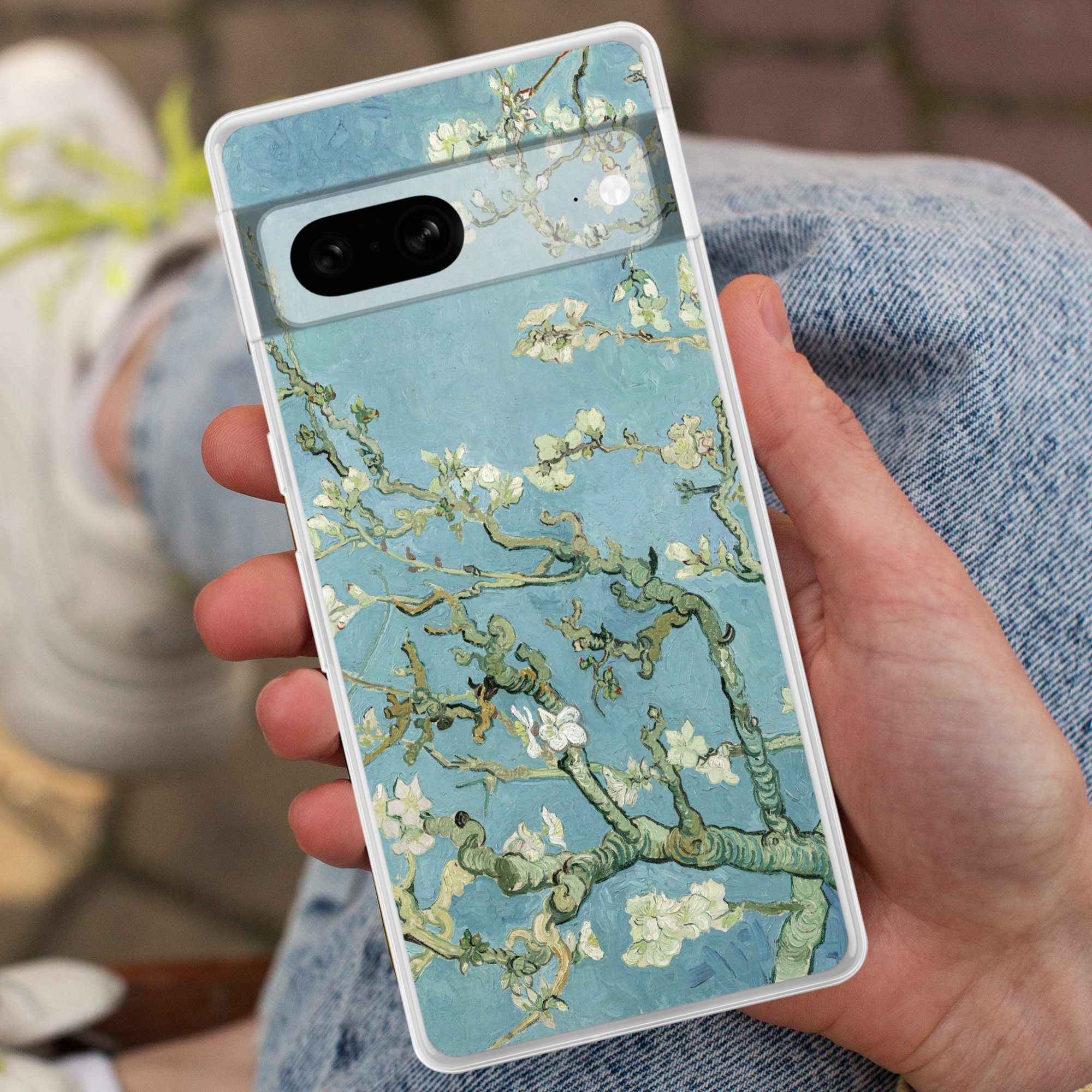MuchoWow Handyhülle für Google Pixel 7 Mandelblüte - Van Gogh - Kunst, Phone Case, Silikon, Schutzhülle Dünn