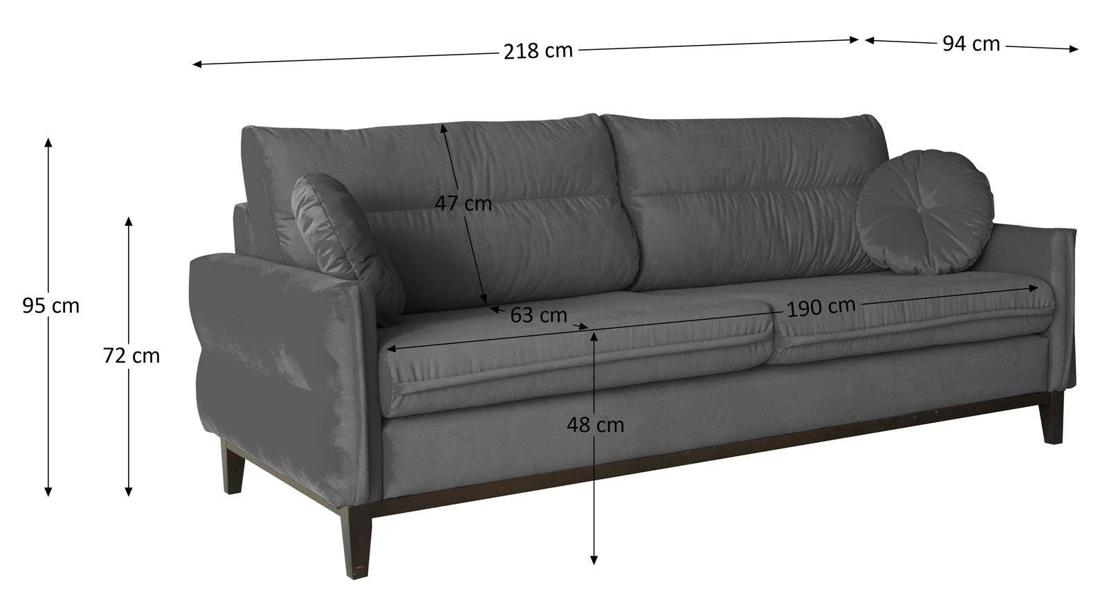 Belweder Beautysofa (kronos Grau Sofa 22)