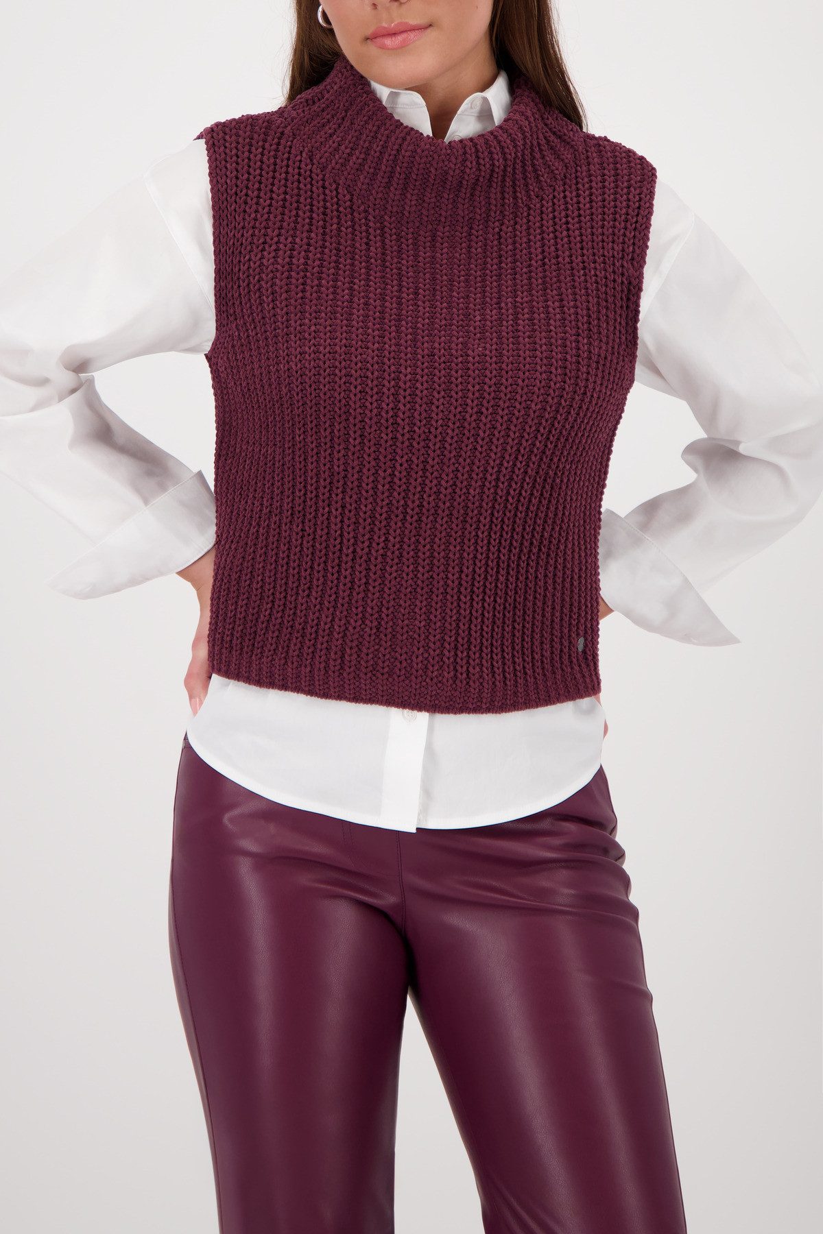 Monari Pullunder Pullunder Basic Chenille Mit Rundhalsausschnitt günstig online kaufen