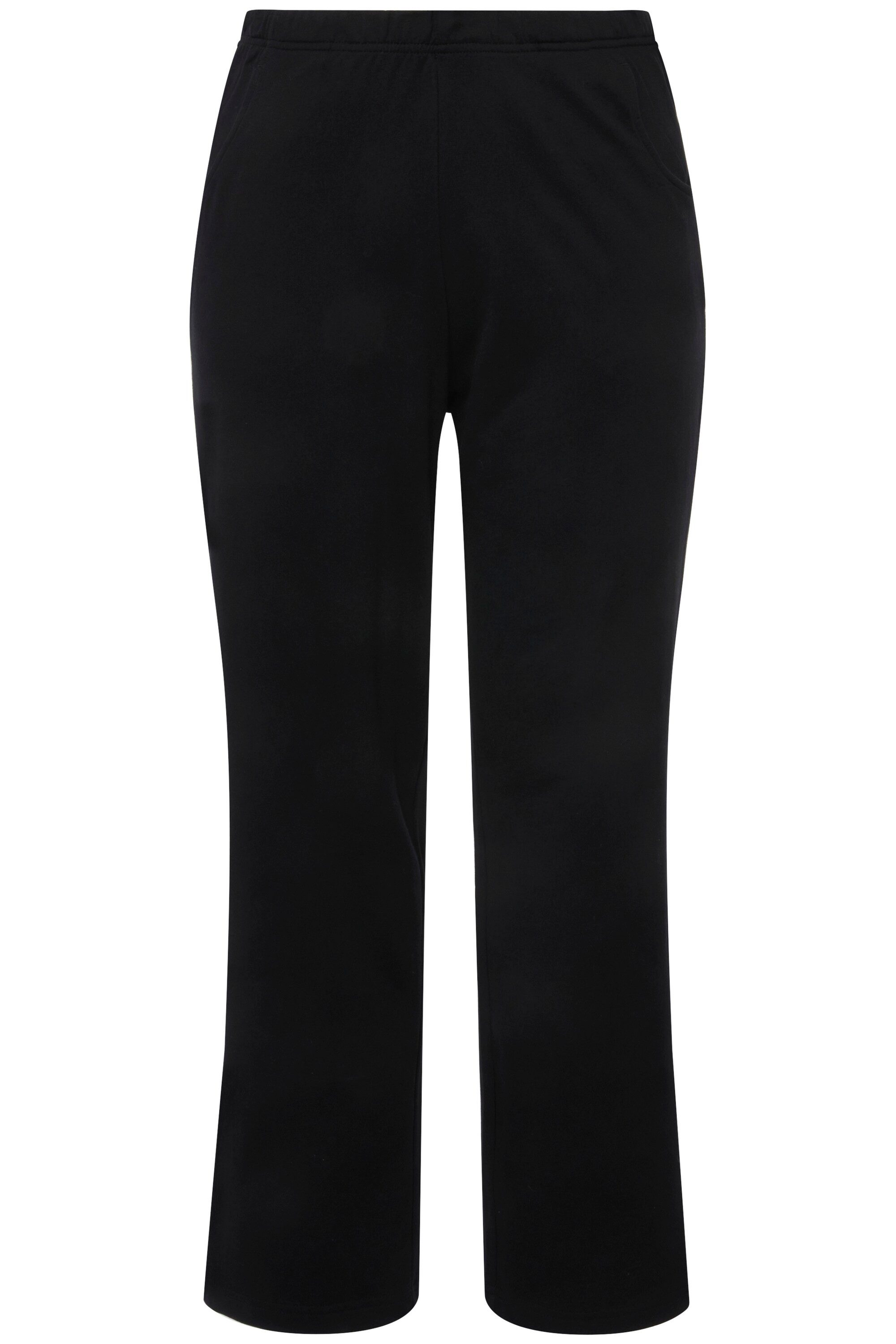 Ulla Popken Funktionshose Jogginghose gerades Bein Gummibund günstig online kaufen
