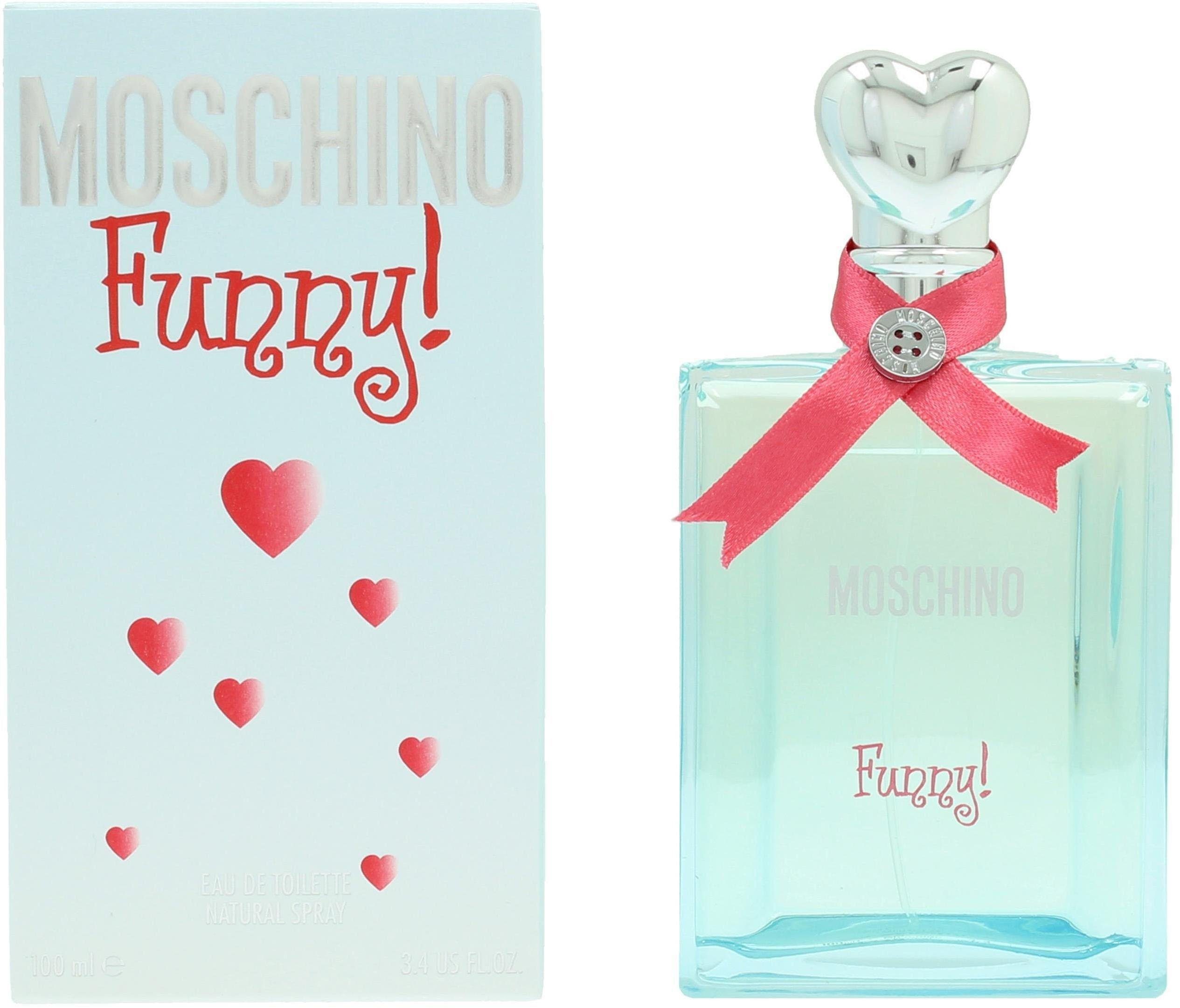 Moschino Eau de Toilette Funny, Blumig-fruchtiger Duft mit Pflaume, Rose, Gardenie und Amber.
