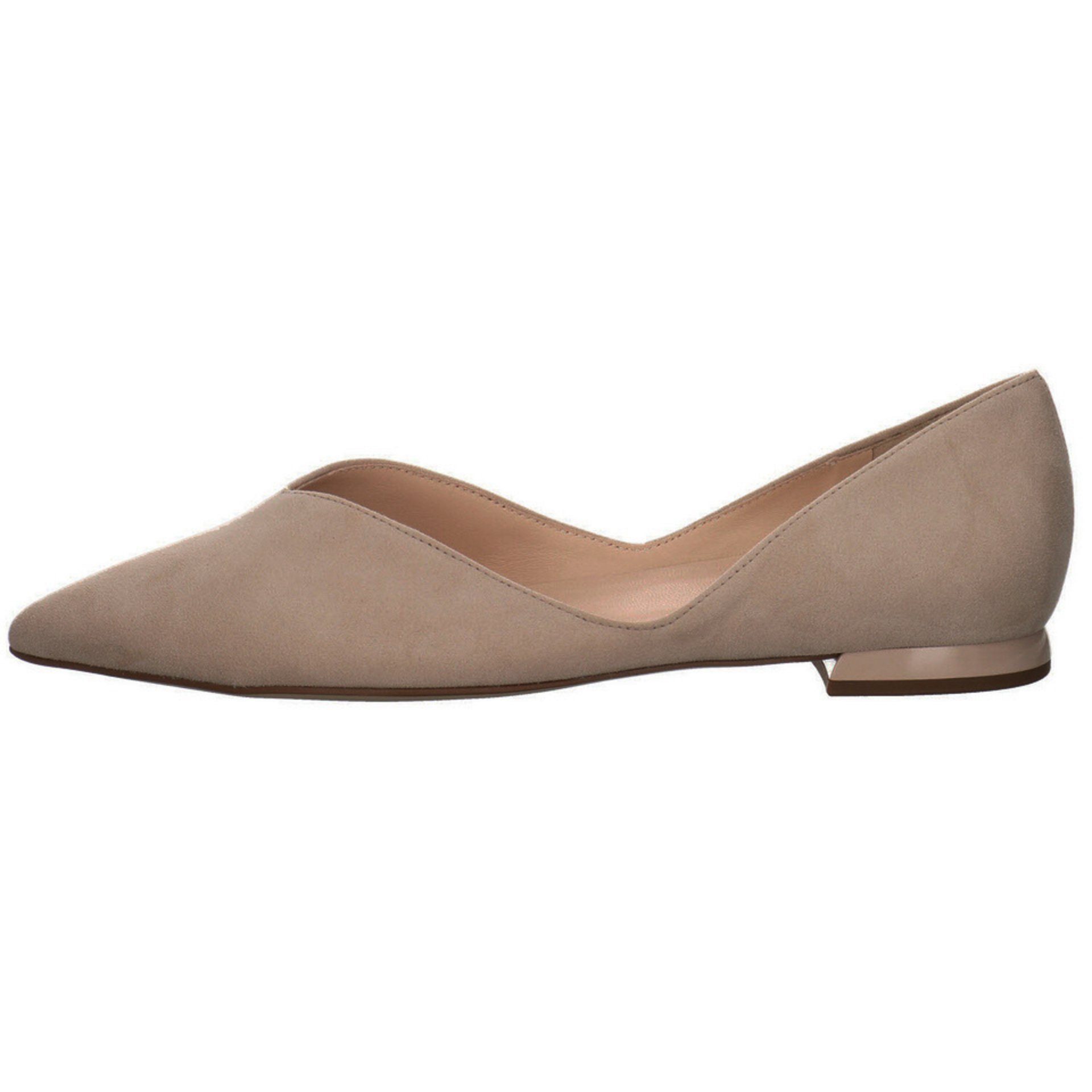 Högl Flats Veloursleder Ballerina Ballerinas taupe Ballerina Bequem Schuhe