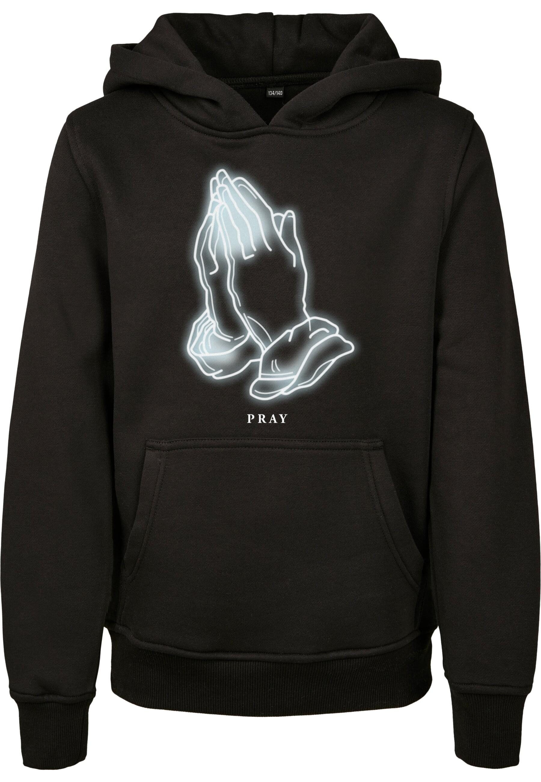 Kapuzensweatshirt MisterTee Kinder Kids Pray Glow Hoody