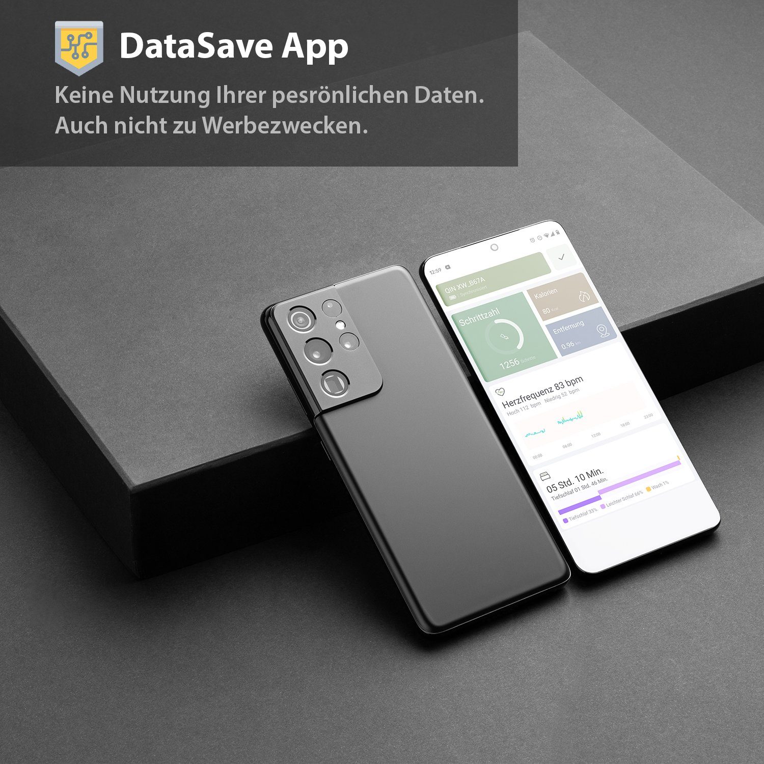 XLYNE QIN XW PRO Smartwatch iphone Smartwatch (1,22 Zoll), Puls, Blutdruck, 21 Sportmodi, Schlaf, Schritte, Kalorien