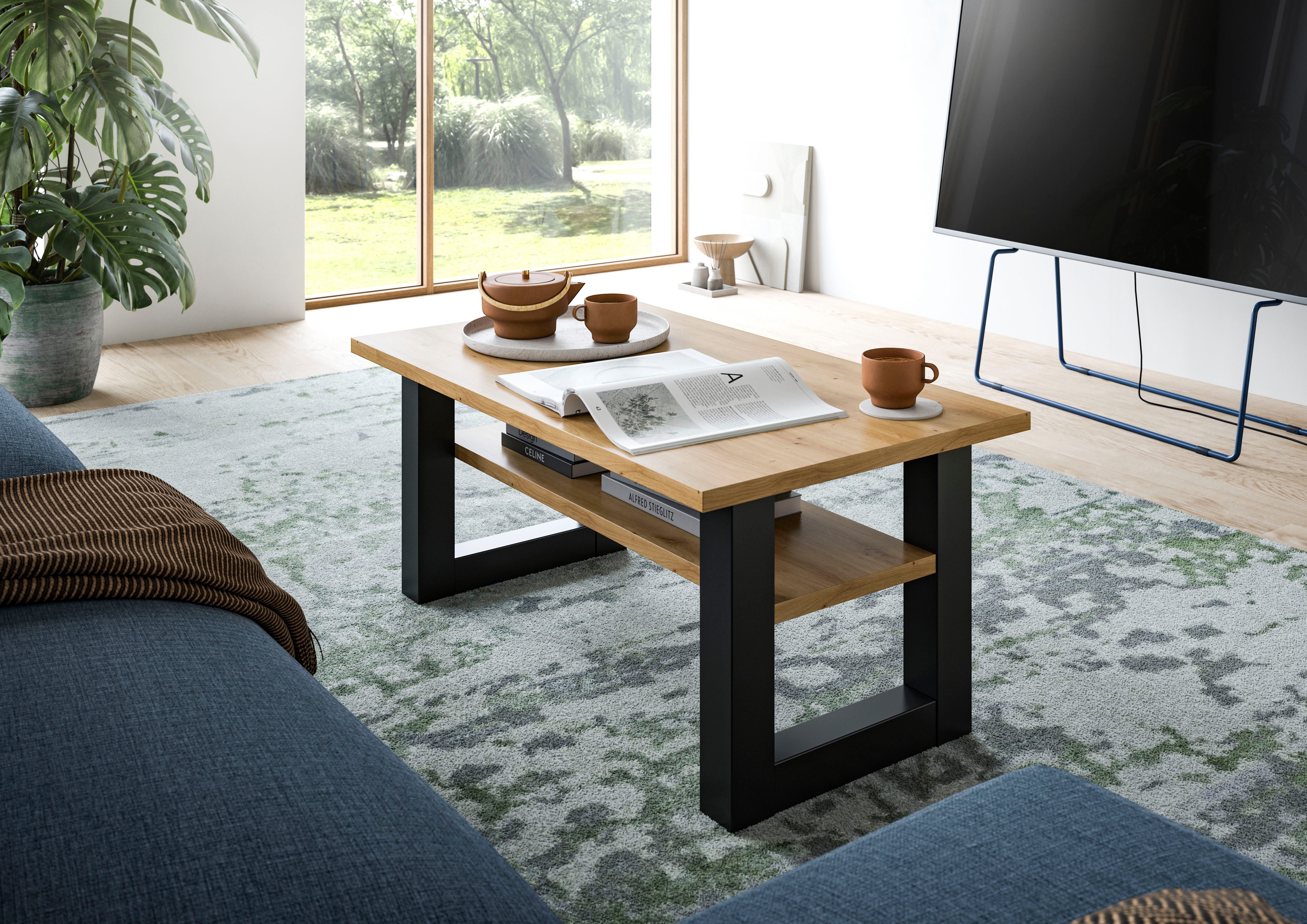 INOSIGN Couchtisch Rail, Breite 90 cm, mit Ablageboden, inklusive Kufengest günstig online kaufen