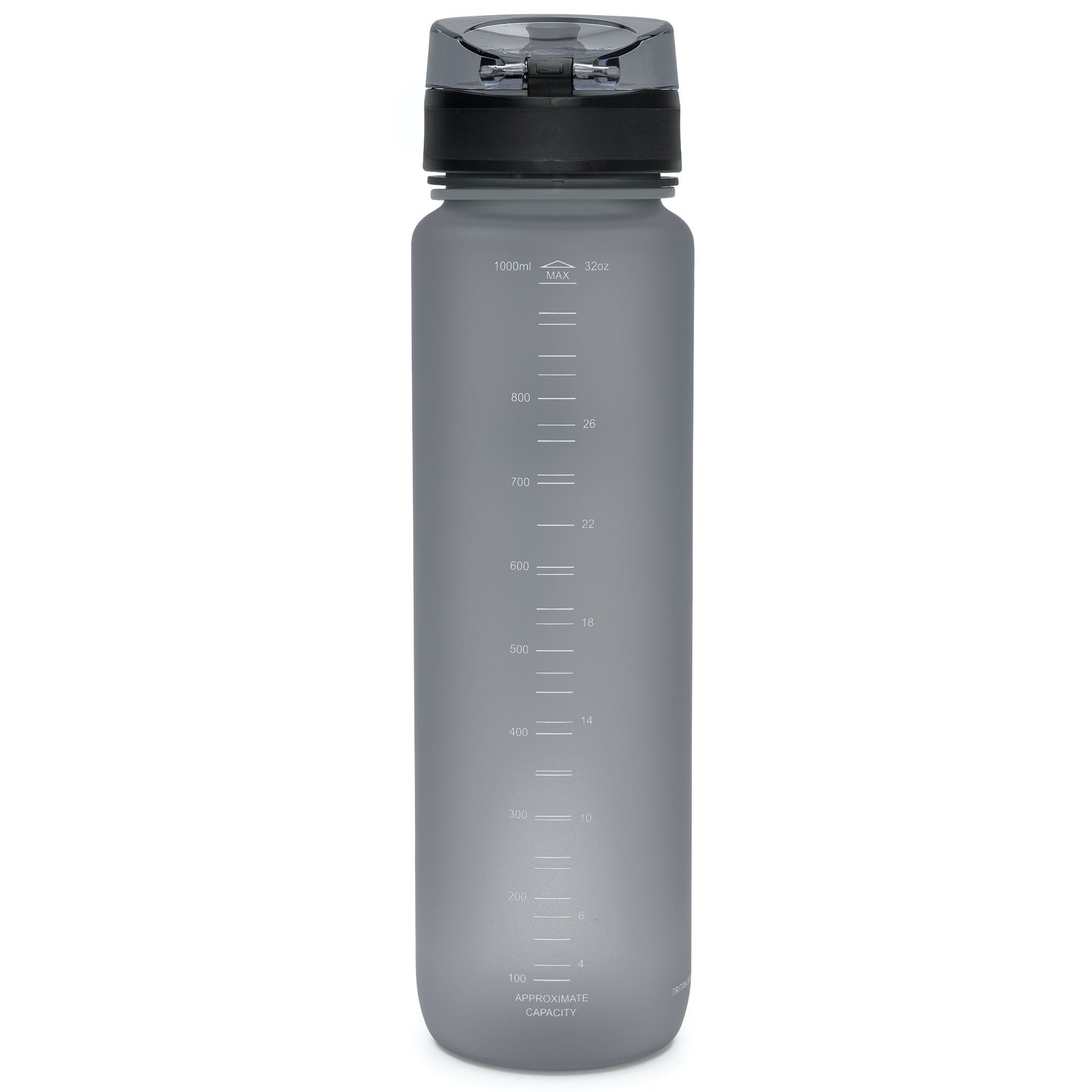 Höhenhorn Trinkflasche Urach Trinkflasche 1L BPA-Frei Grau Auslaufsicher Wasserflasche Sport