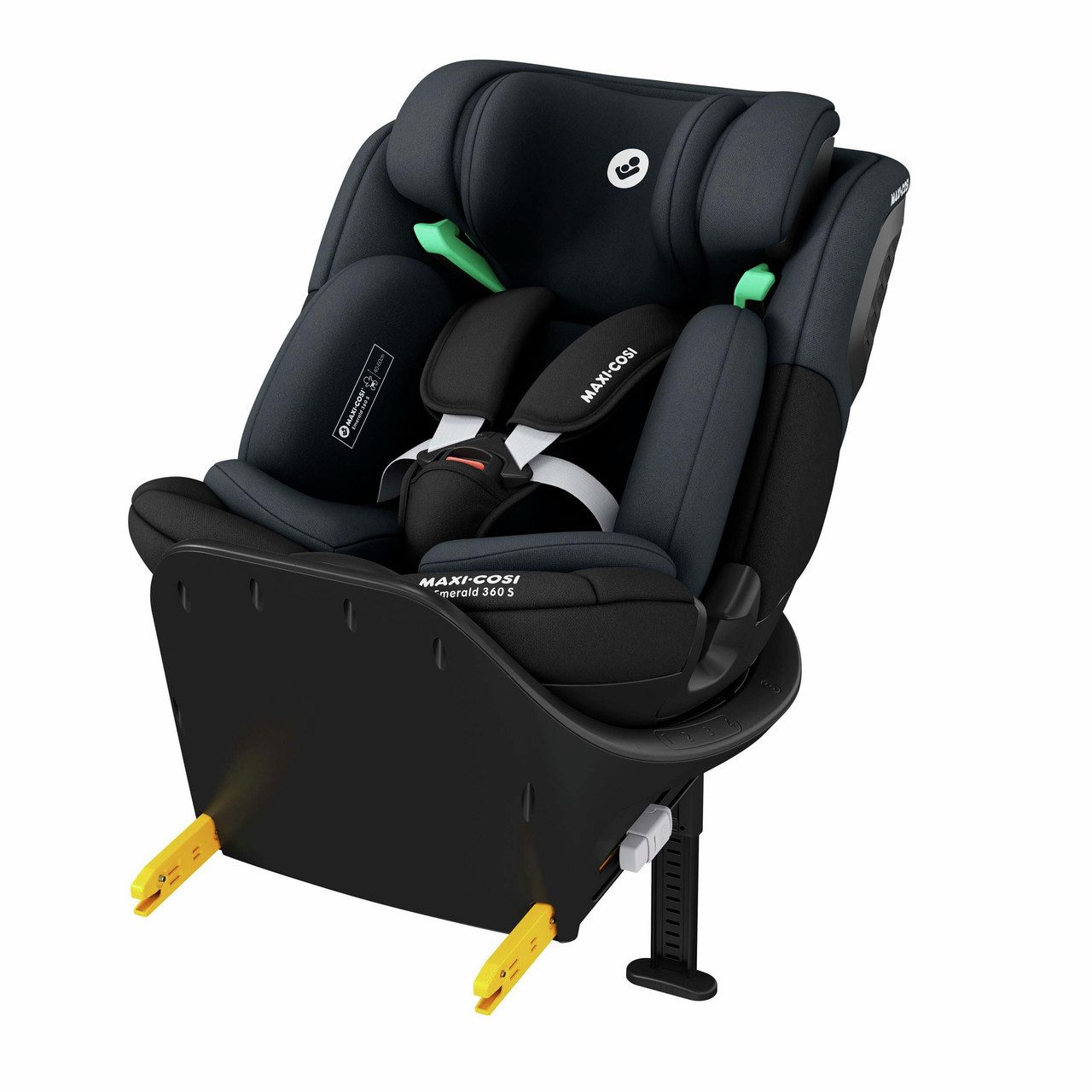 Maxi-Cosi Autokindersitz Maxi-Cosi Emerald 360 S i-Size, Autositz 360 Grad drehbar, 0–12 Jahre, ab: 0 Monate, bis: 12 Jahre, Wächst mit deinem Kind mit FlexiSpin-Drehung um 360° Bequeme Liegep…