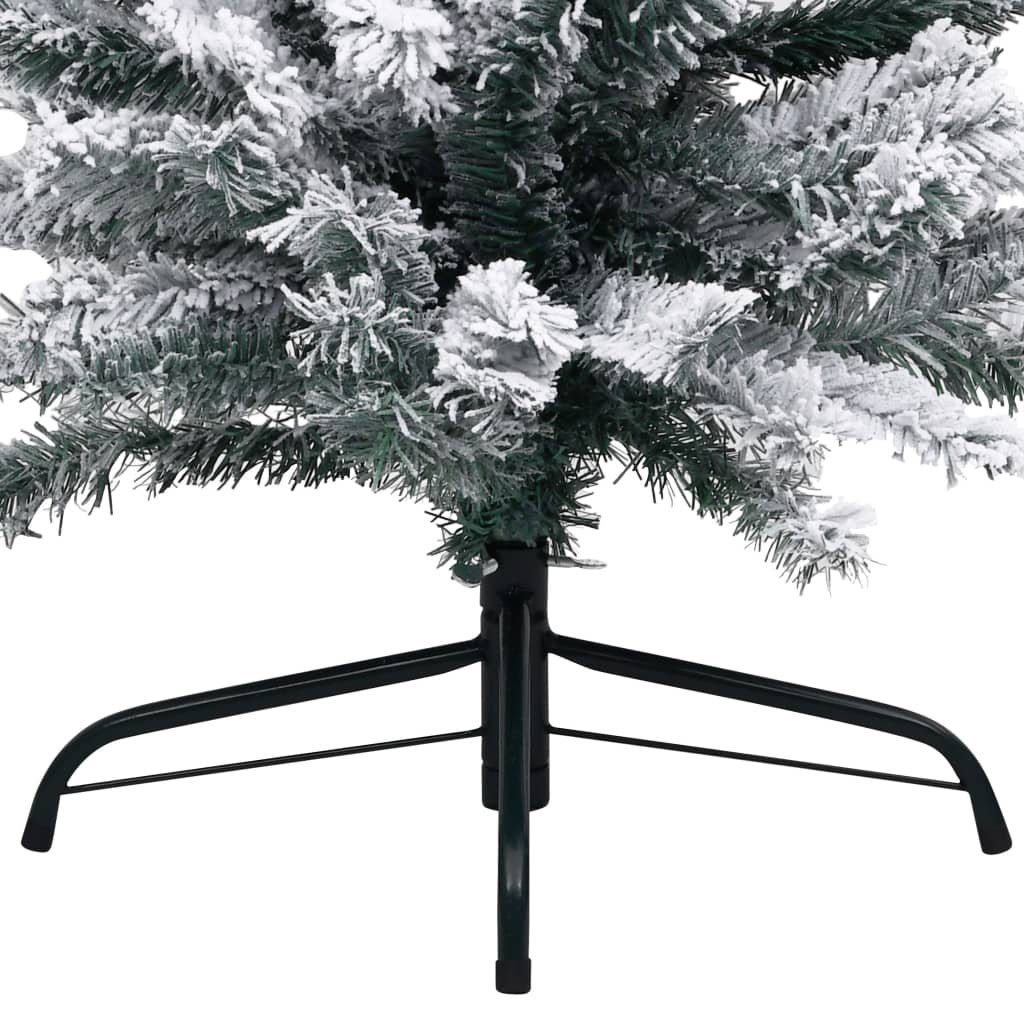 Weihnachtsbaum mit 180 Künstlicher furnicato PVC Schnee Grün cm Schlank