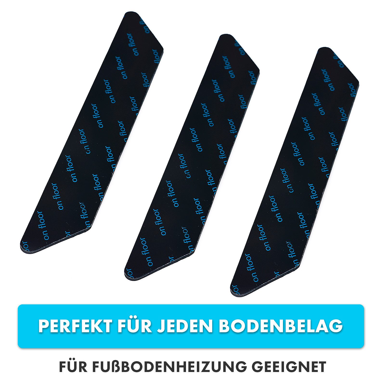Kubus Antirutsch Teppichunterlage Maurice, Antirutsch Teppich Pads, 24 Stück, 2,5 x 13 cm – Bild 5 von 5