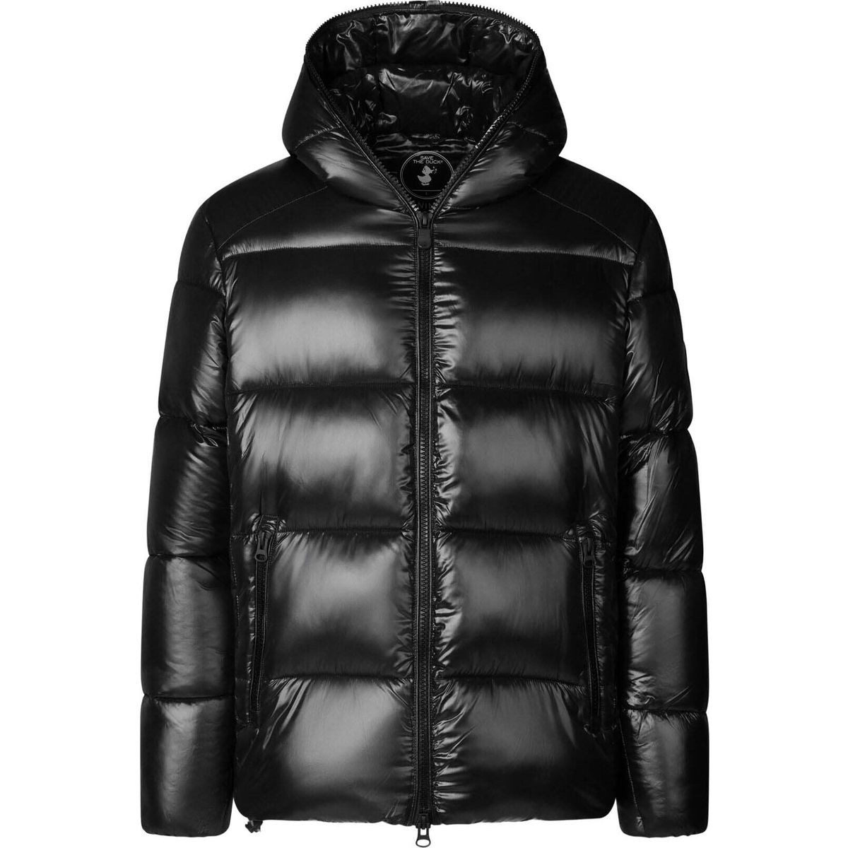 SAVE THE DUCK Steppjacke Edgard Nachhaltige Herrenjacke mit glänzendem Finish und winddichter