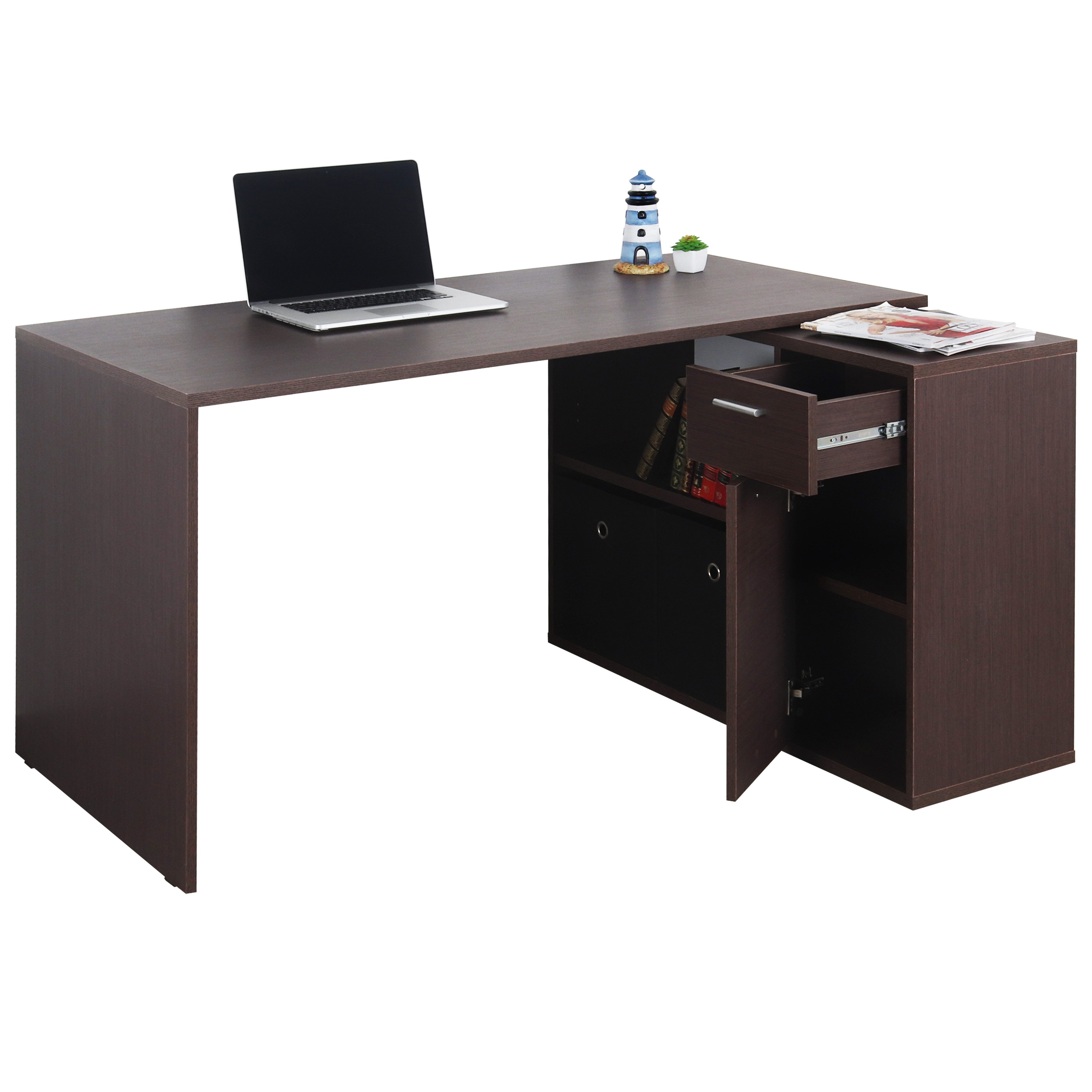 RICOO Eckschreibtisch WM083-FM (1-St), Schreibtisch Bürotisch Ecke für Kind günstig online kaufen