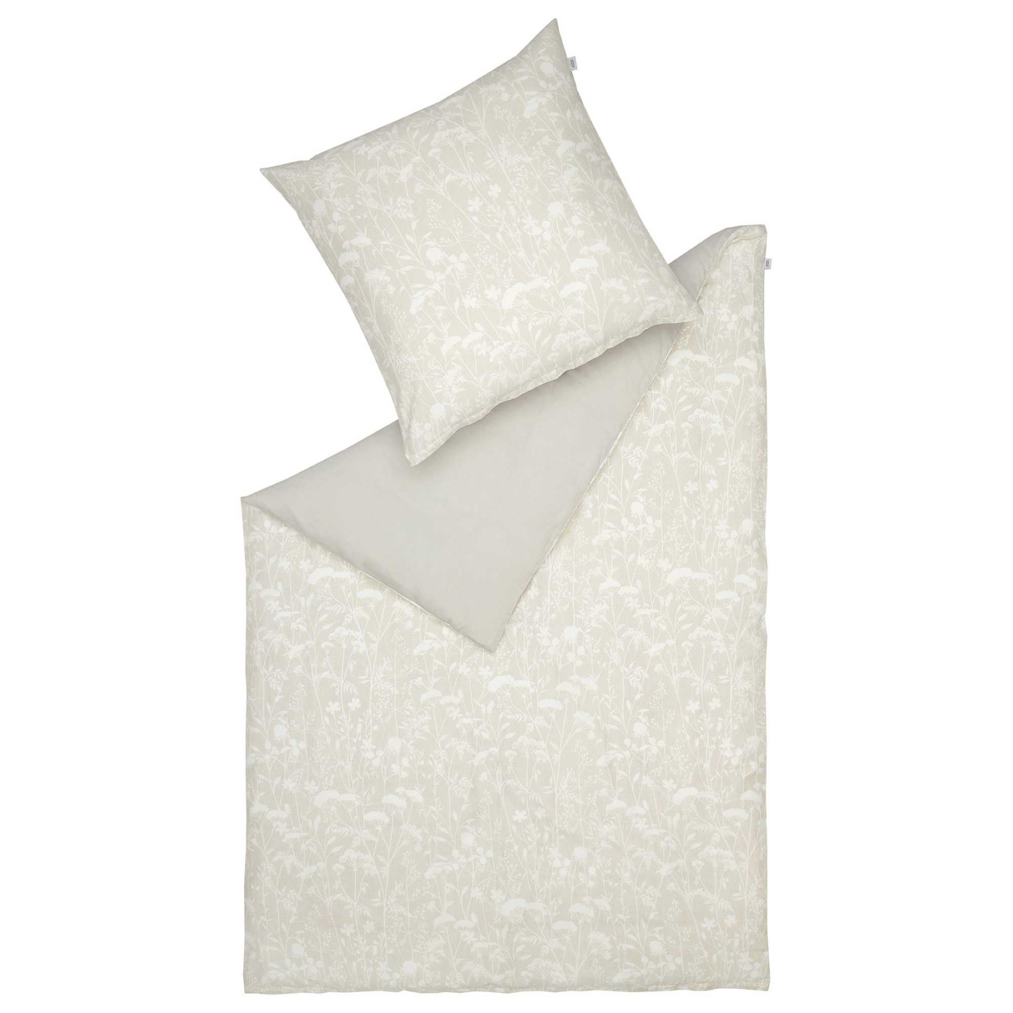 SCHÖNER WOHNEN-Kollektion Bettwäsche HERBARIUM Ganzjahresbettwäsche, Baumwolle, 1 teilig, 135 x 200 cm in Grau