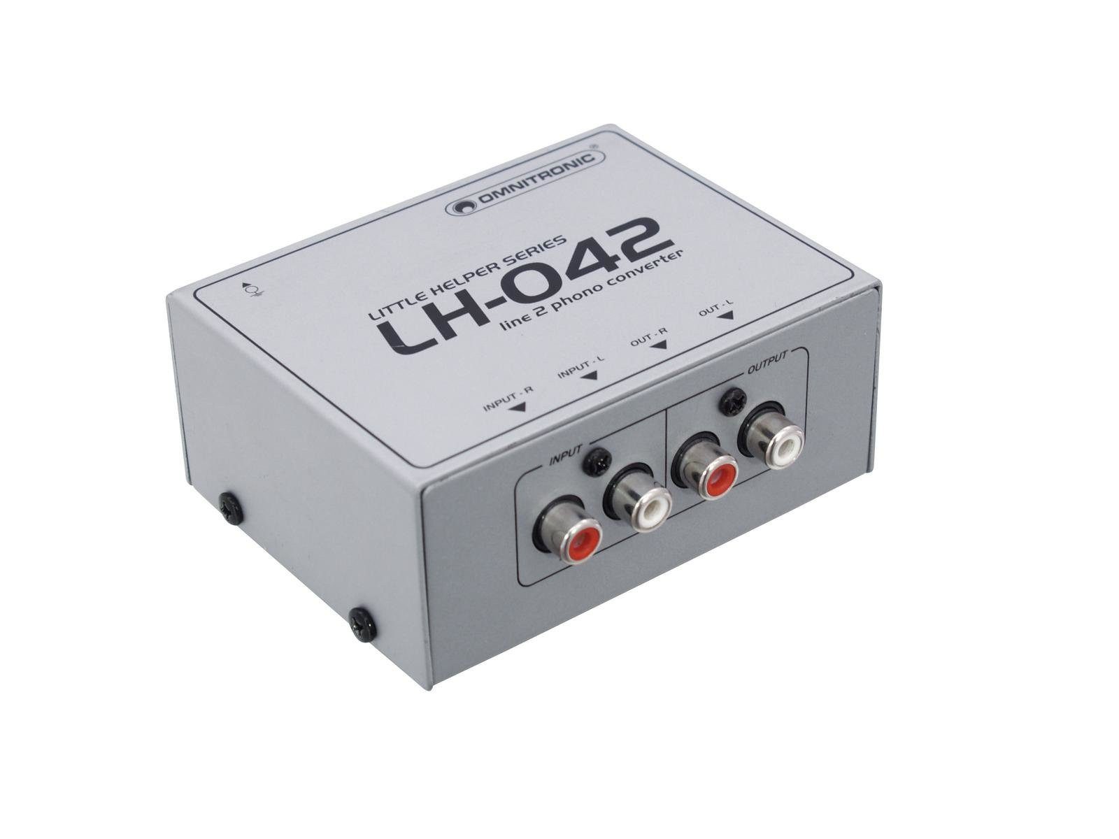 OMNITRONIC LH-042 Line/Phono-Wandler Audio-Adapter