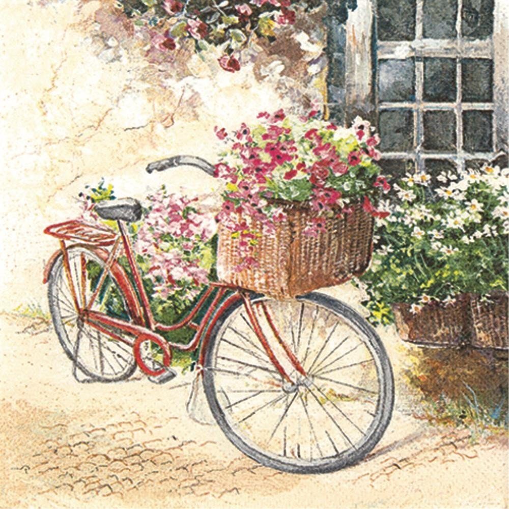 V&A Festum Papierservietten Mit Rot-goldenem Blumenmuster, 20 Stück, 3-lagig, 33 Cm – Nachhaltig & Stylisch!